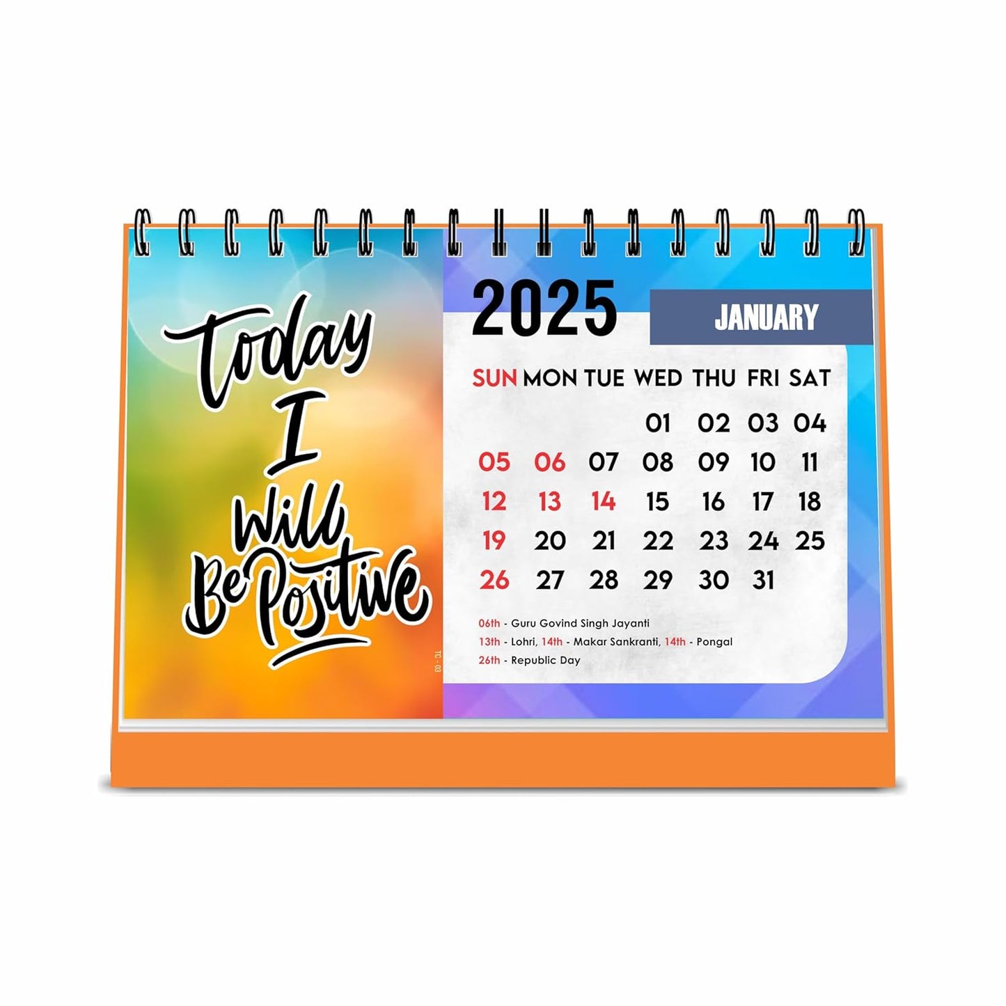 Positivity Desk Calendar 2025