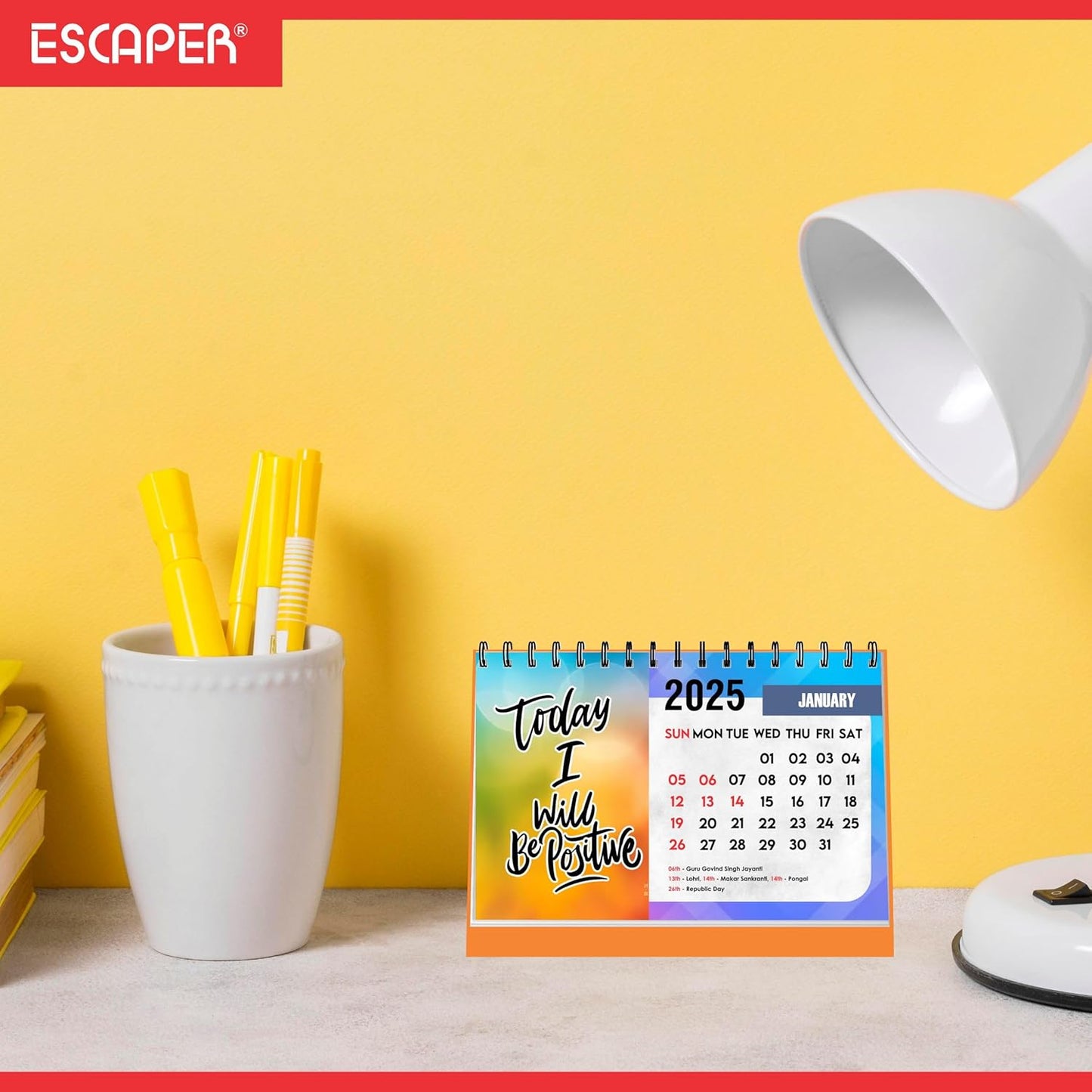 Positivity Desk Calendar 2025