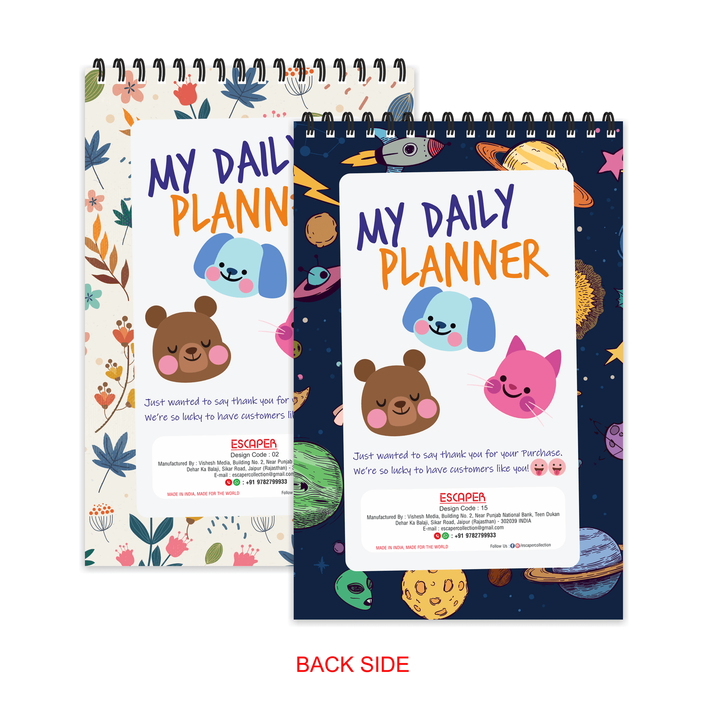 Designer Daily Planners