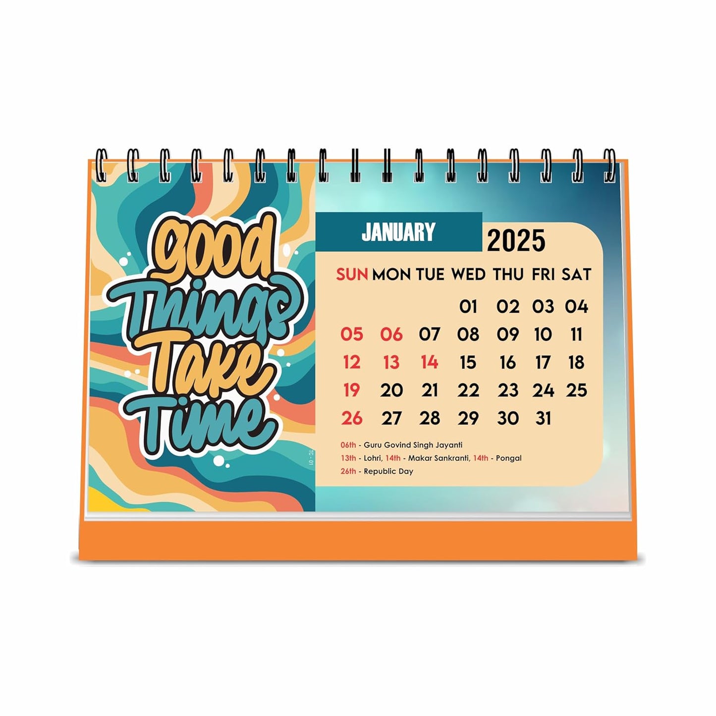 Good Things Take Time Desk Calendar 2025