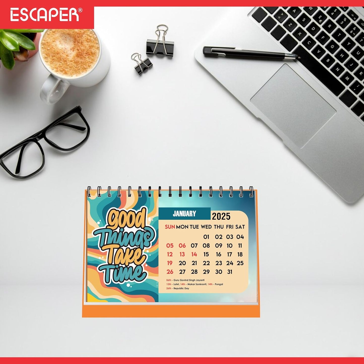 Good Things Take Time Desk Calendar 2025