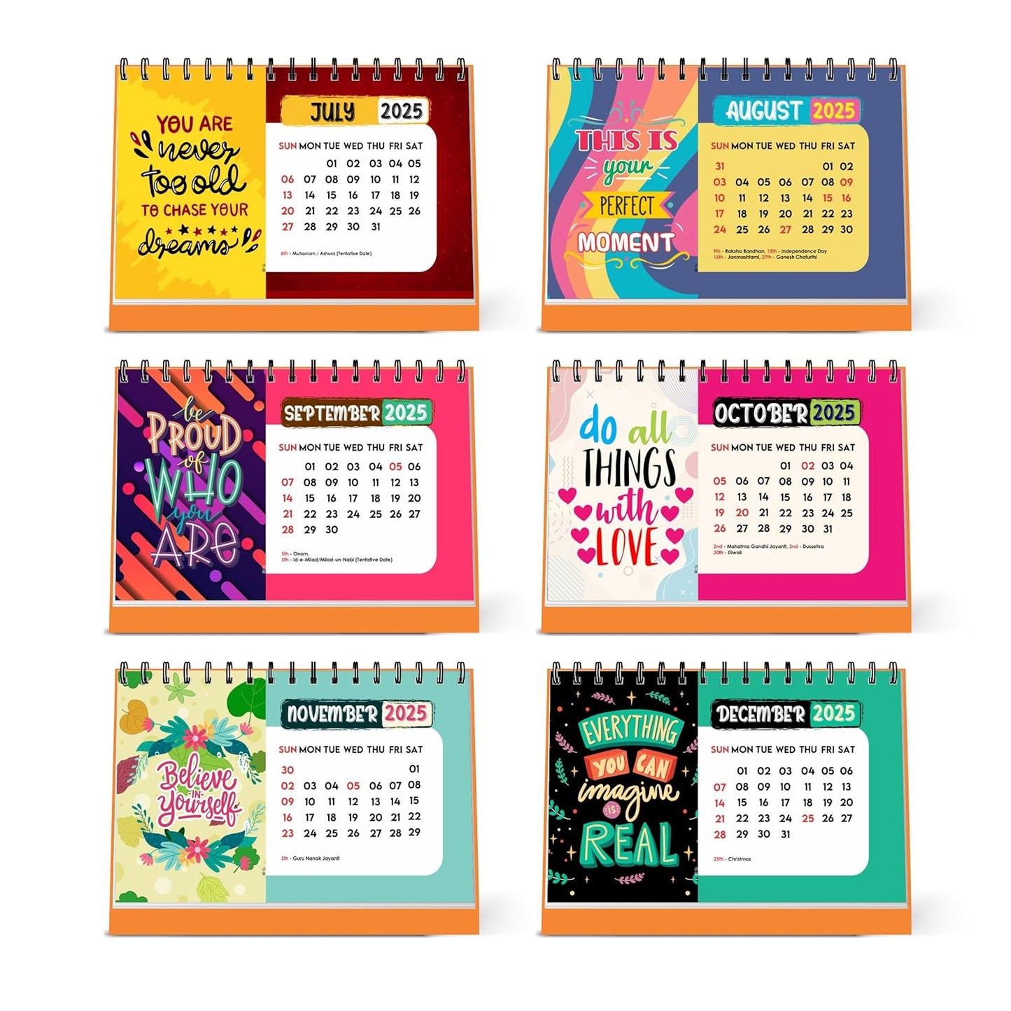 ESCAPER Motivational Desk Calendar 2025