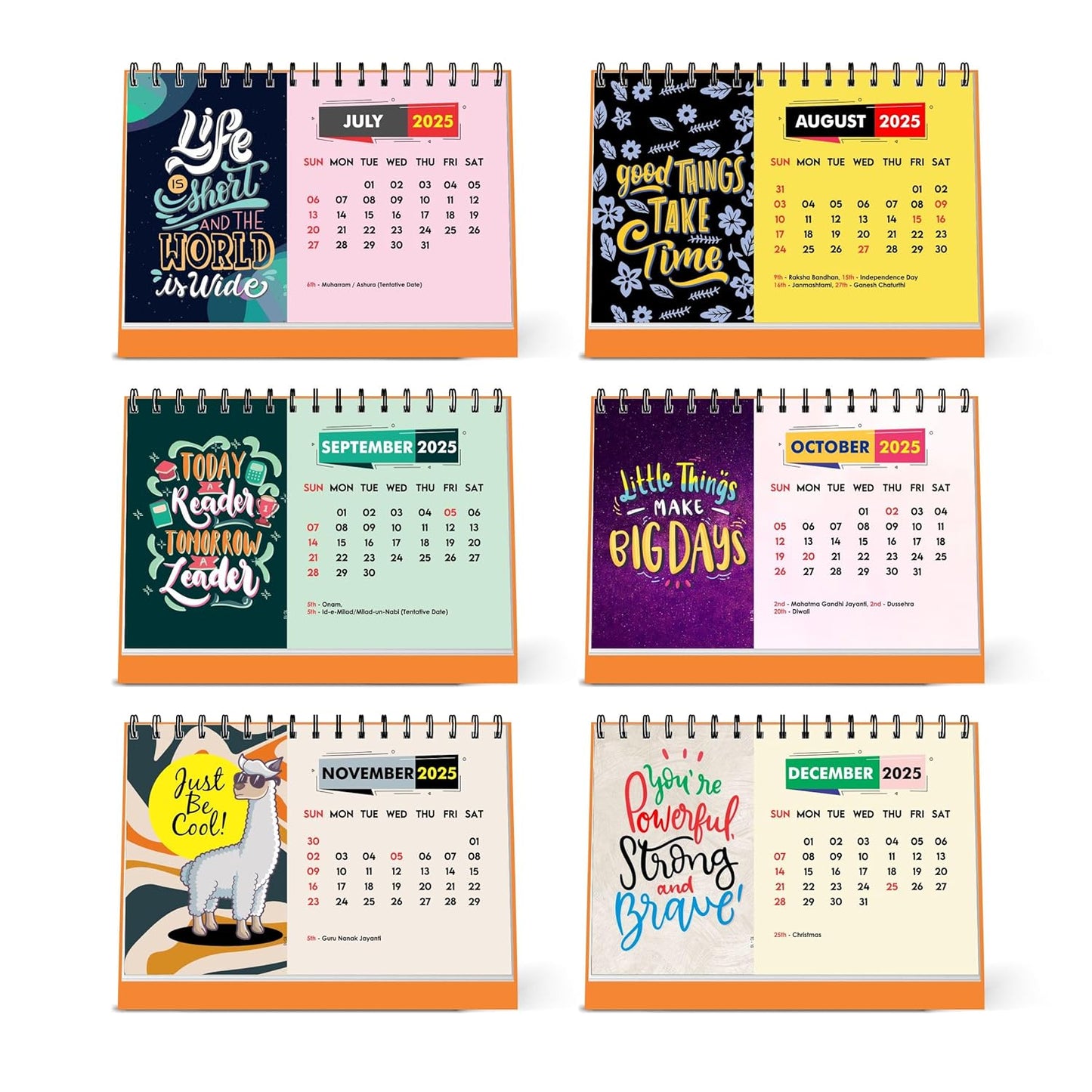 ESCAPER Motivational Desk Calendar 2025