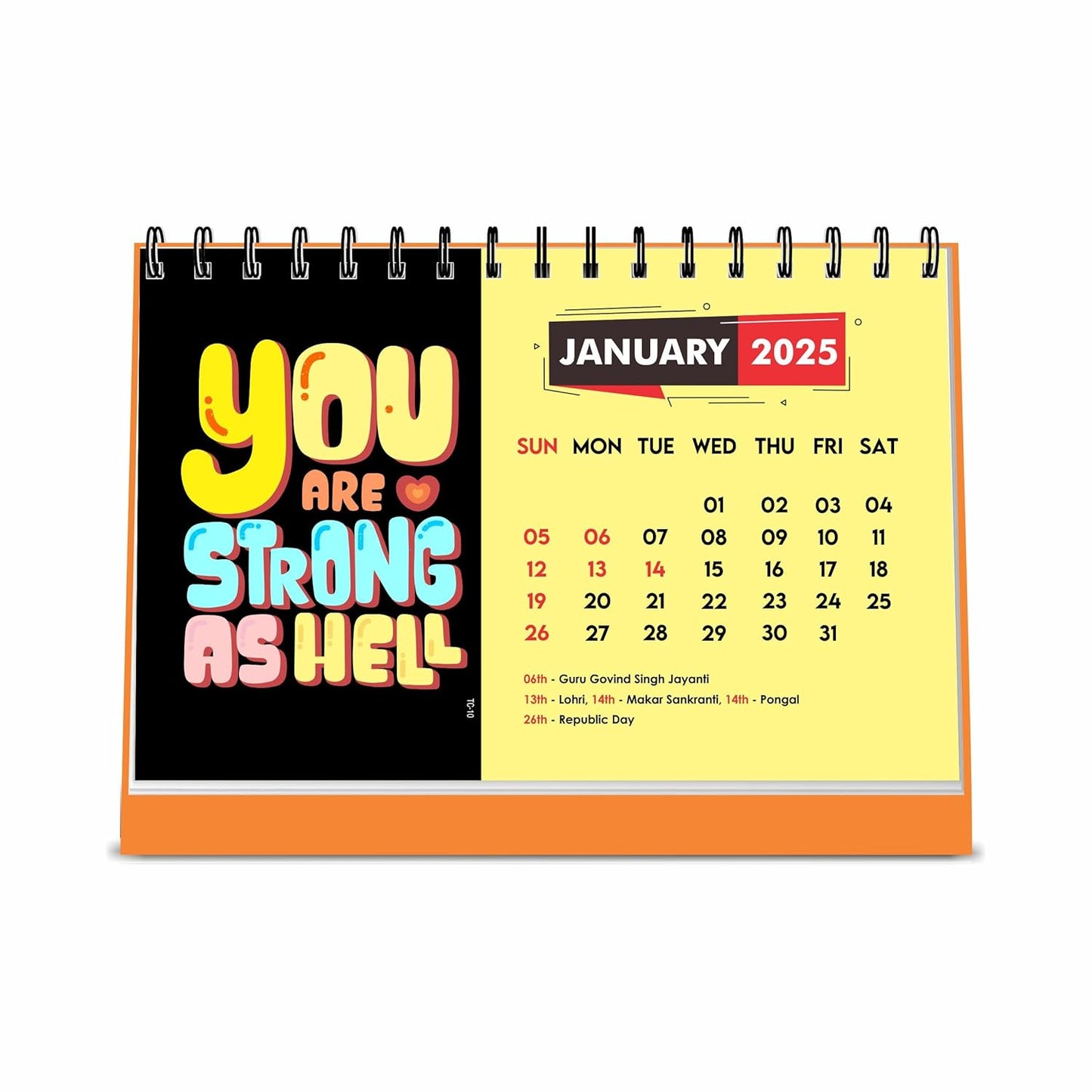 ESCAPER Motivational Desk Calendar 2025