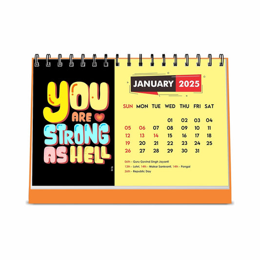 ESCAPER Motivational Desk Calendar 2025