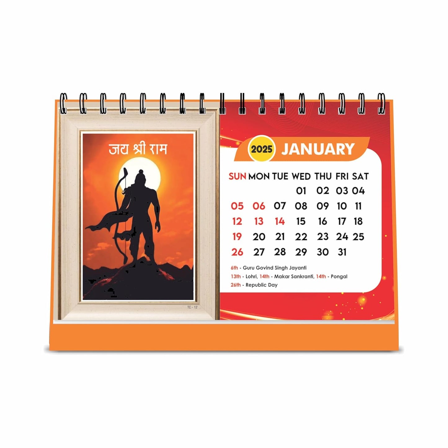 ESCAPER All Hindu God Desk Calendar 2025