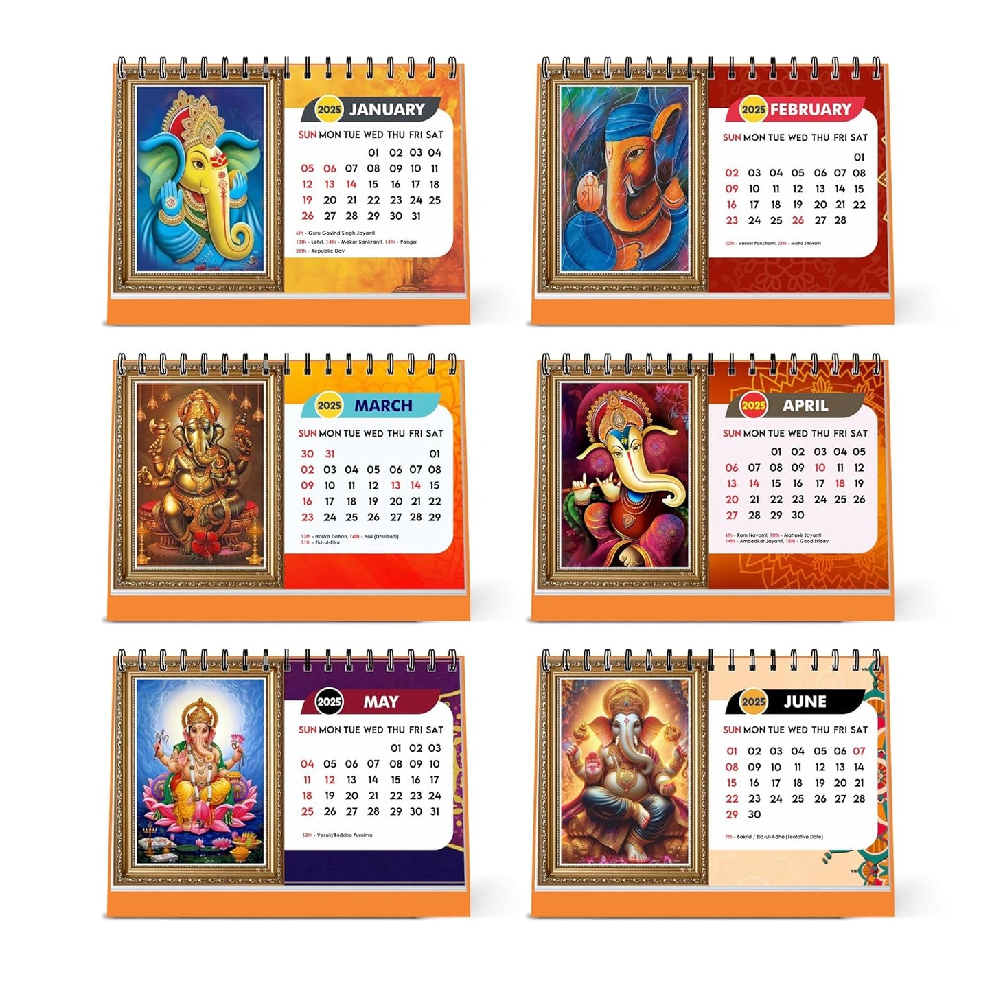 ESCAPER Lord Ganesha Calendar 2025