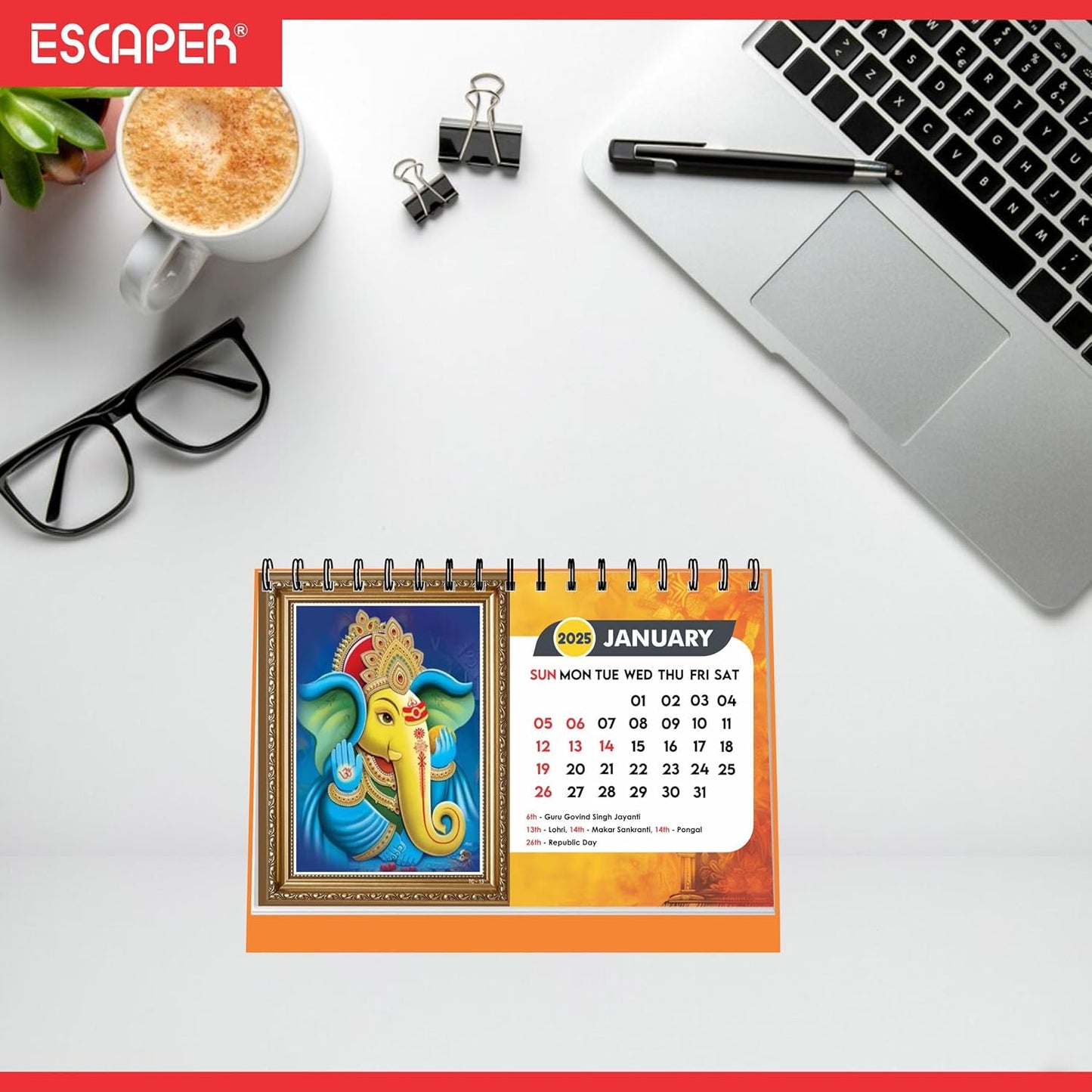 ESCAPER Lord Ganesha Calendar 2025