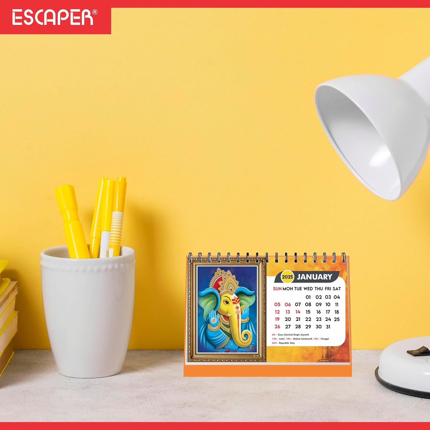 ESCAPER Lord Ganesha Calendar 2025