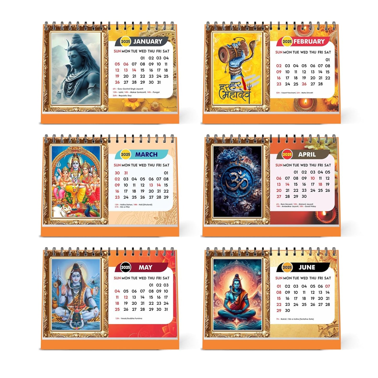 ESCAPER Shiva Calendar 2025