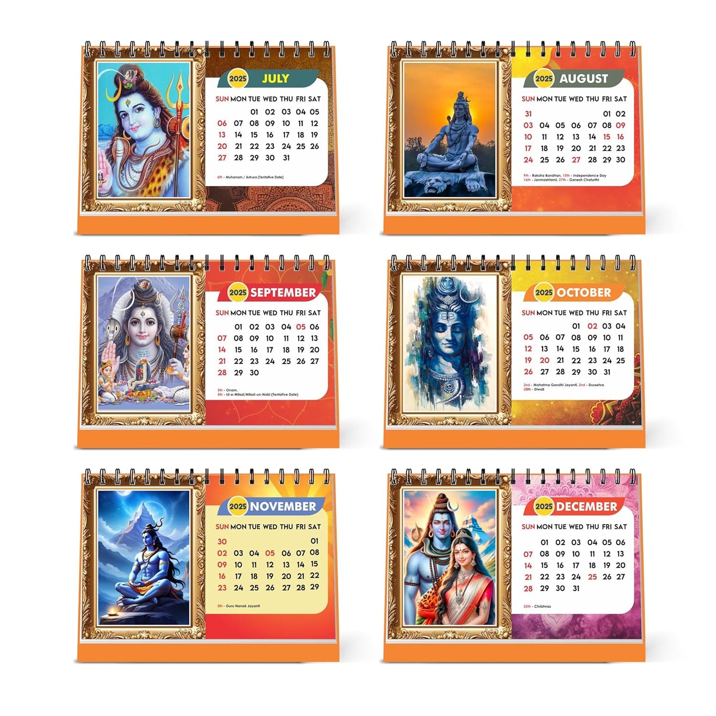 ESCAPER Shiva Calendar 2025