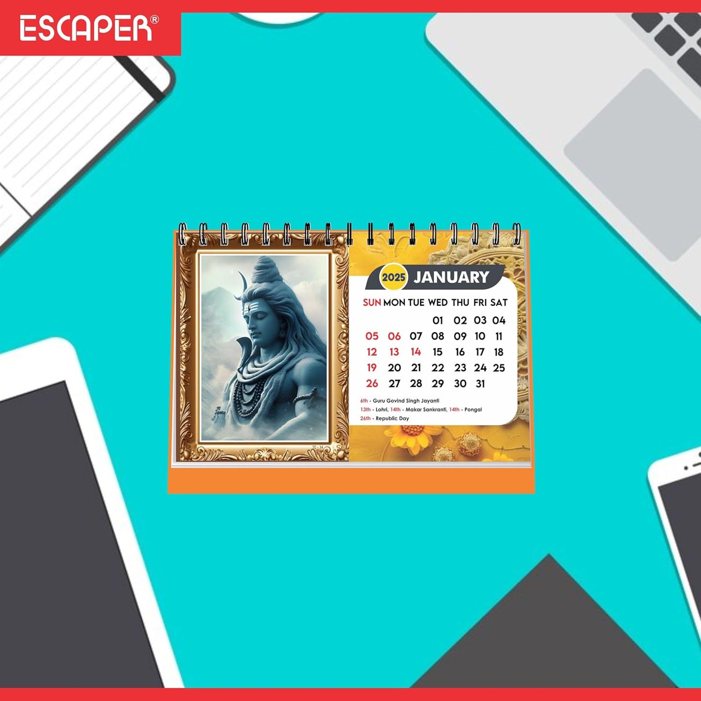 ESCAPER Shiva Calendar 2025