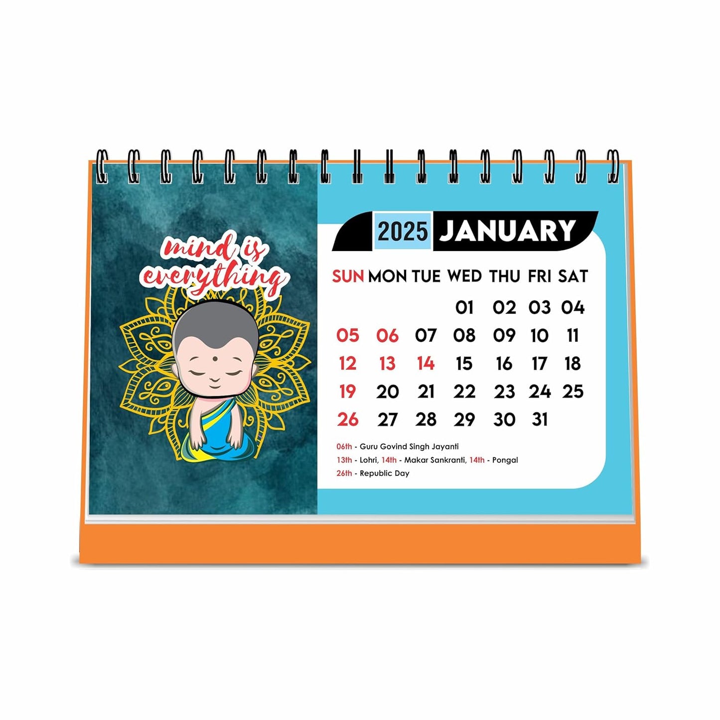 ESCAPER Mind Motivational Desk Calendar 2025