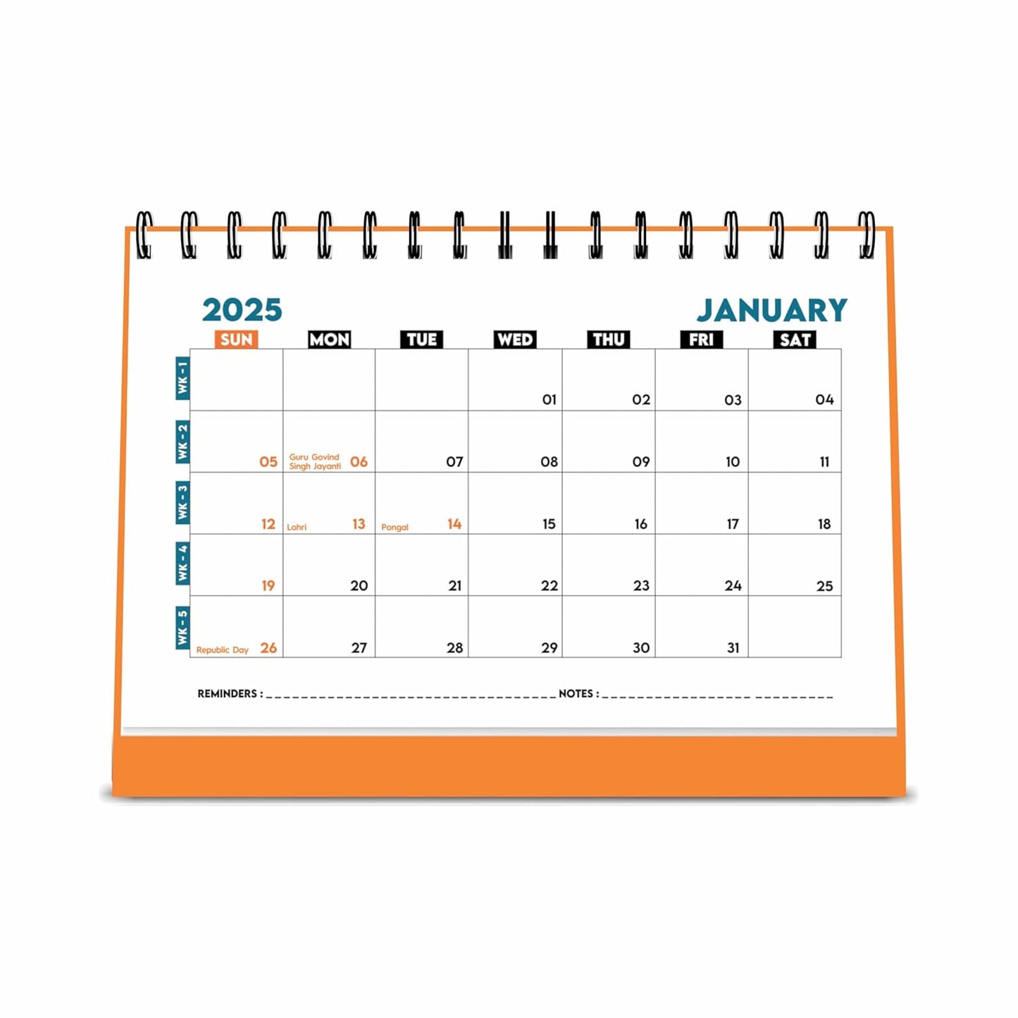 ESCAPER 2025 Desk Calendar with 2025