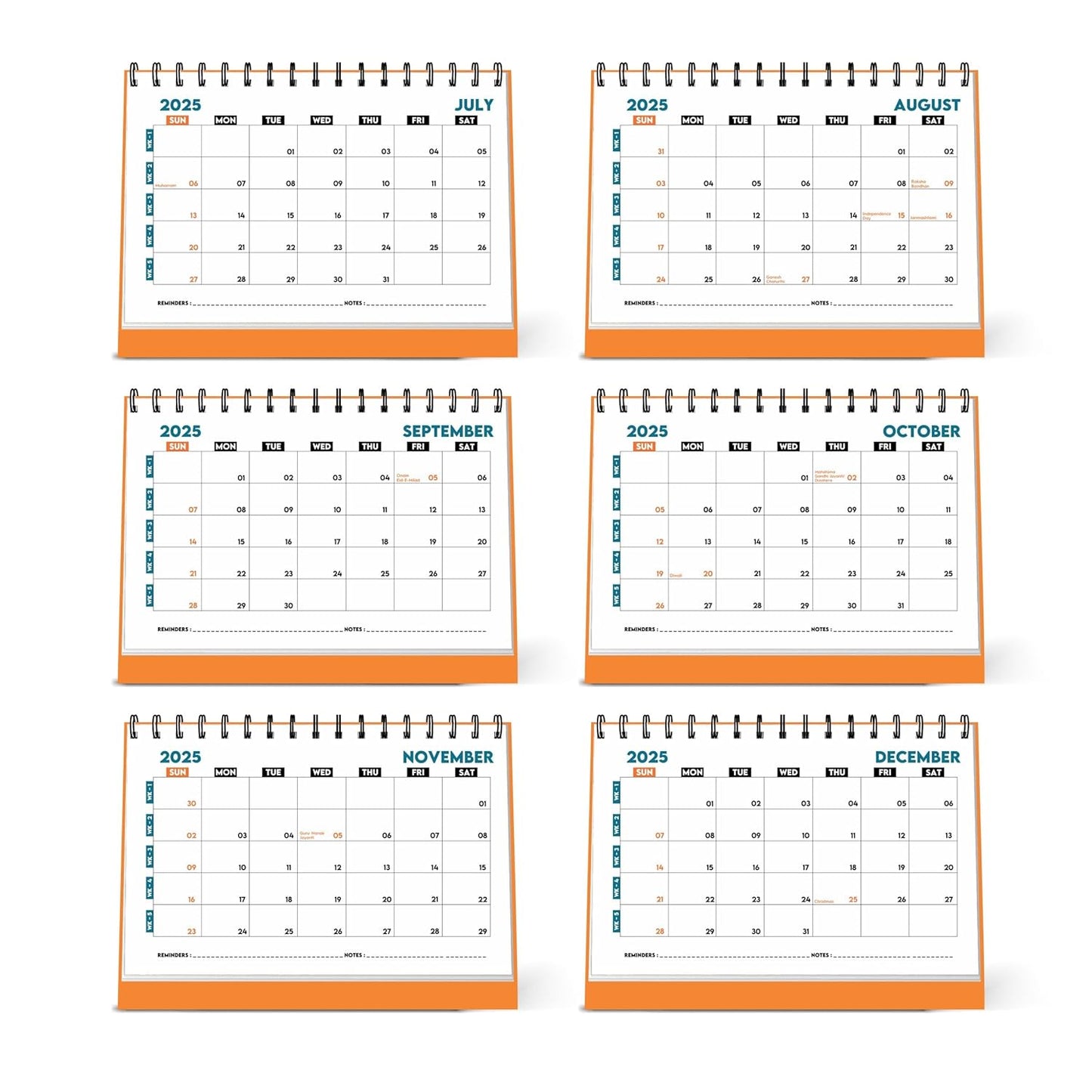 ESCAPER 2025 Desk Calendar with 2025