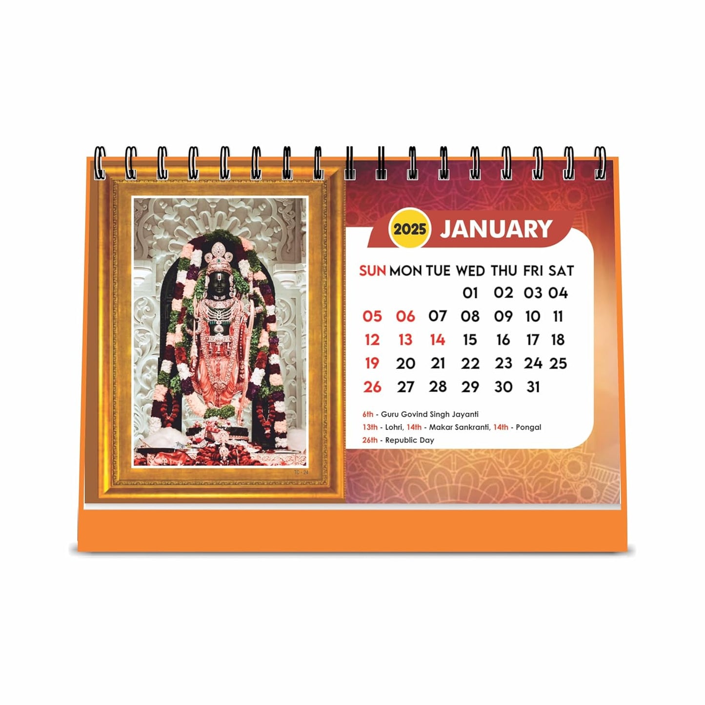 ESCAPER Shree Ram Calendar 2025