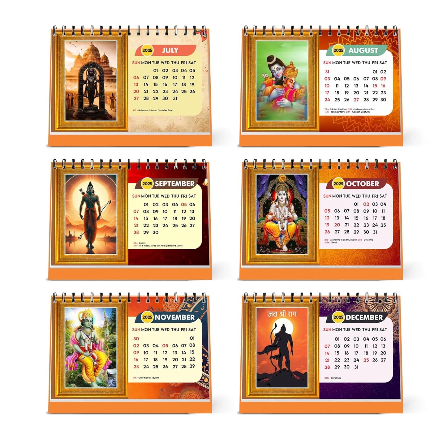 ESCAPER Shree Ram Calendar 2025