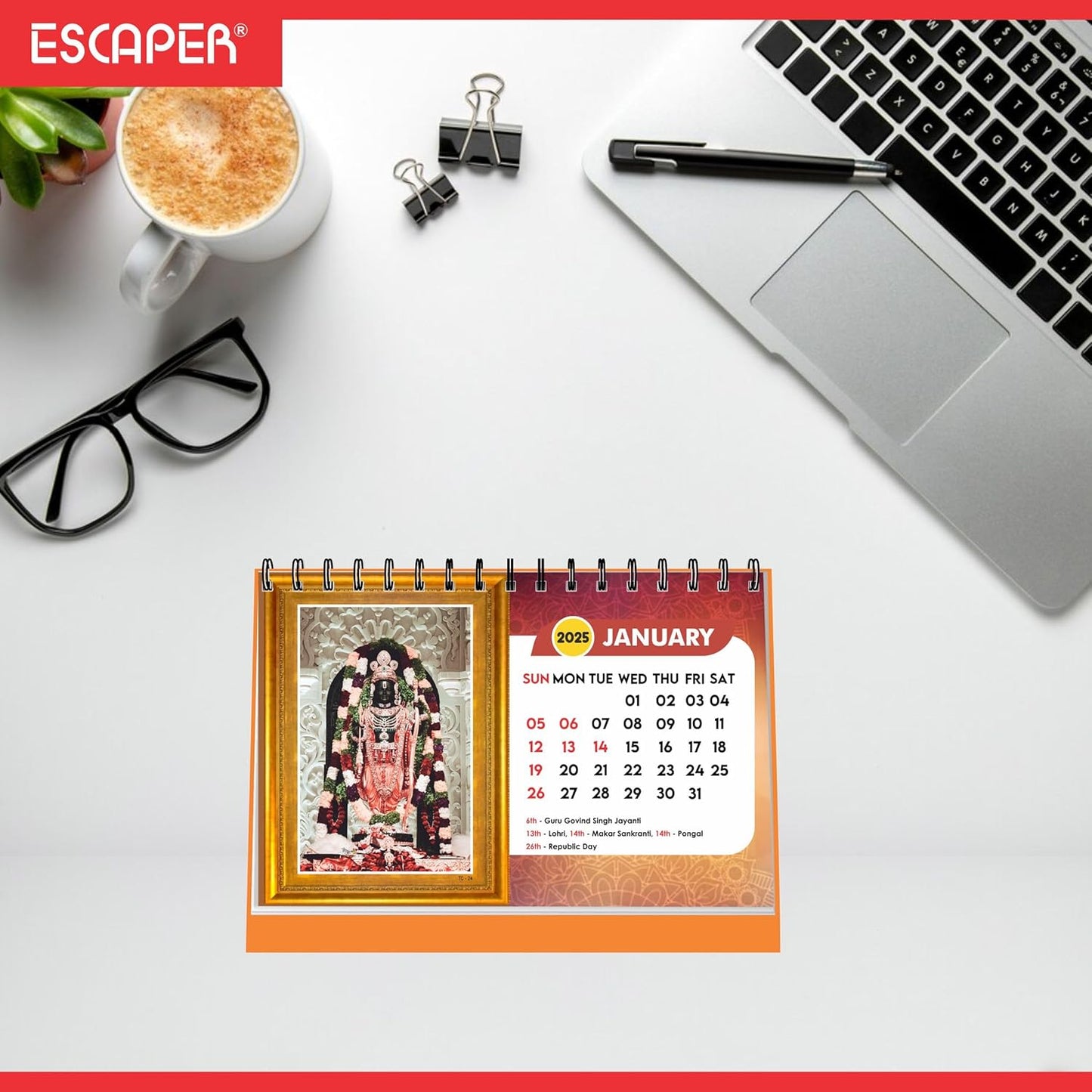 ESCAPER Shree Ram Calendar 2025