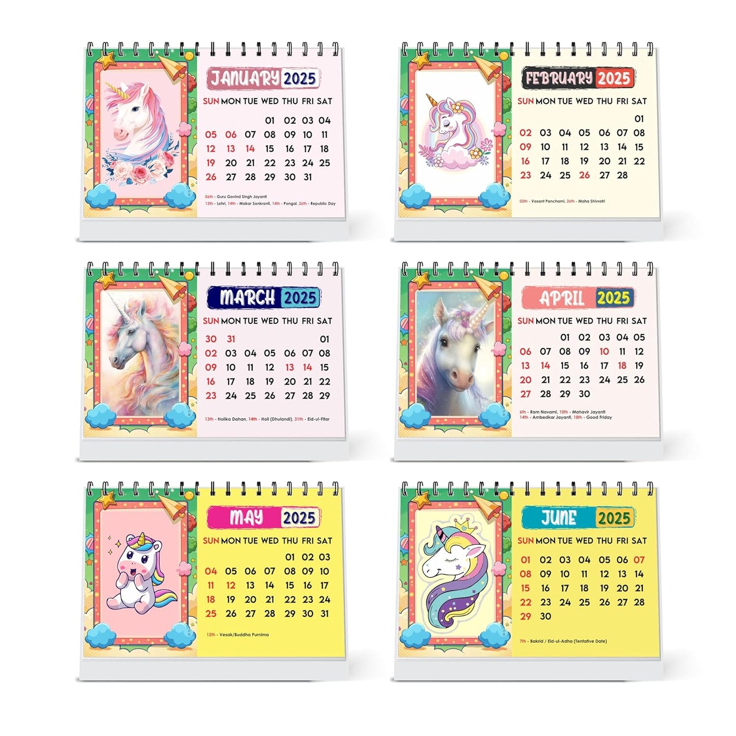 ESCAPER Magical Unicorn Calendar 2025