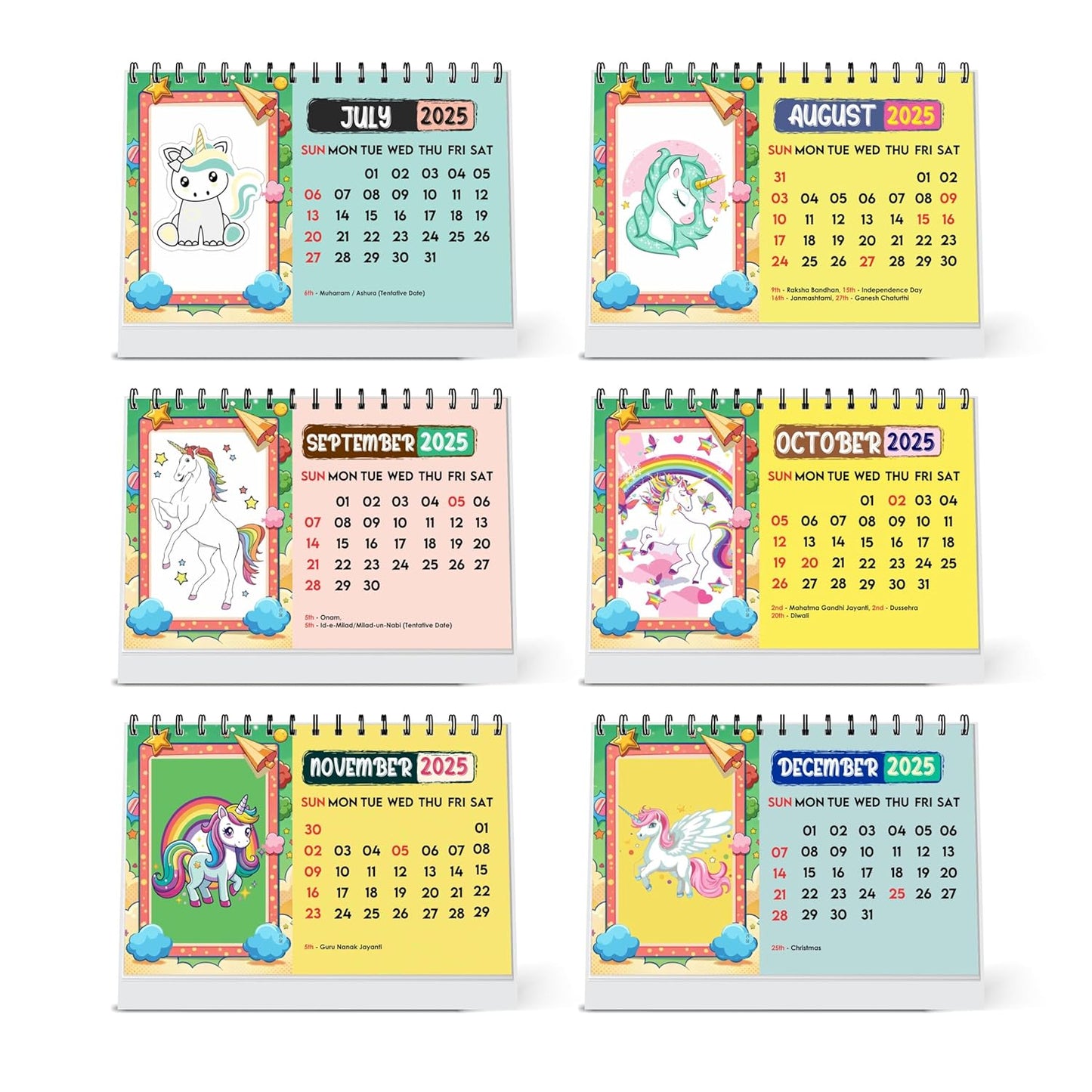 ESCAPER Magical Unicorn Calendar 2025