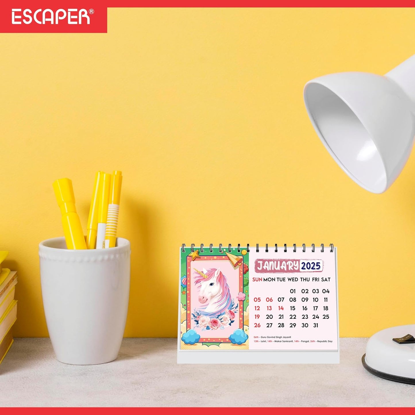 ESCAPER Magical Unicorn Calendar 2025