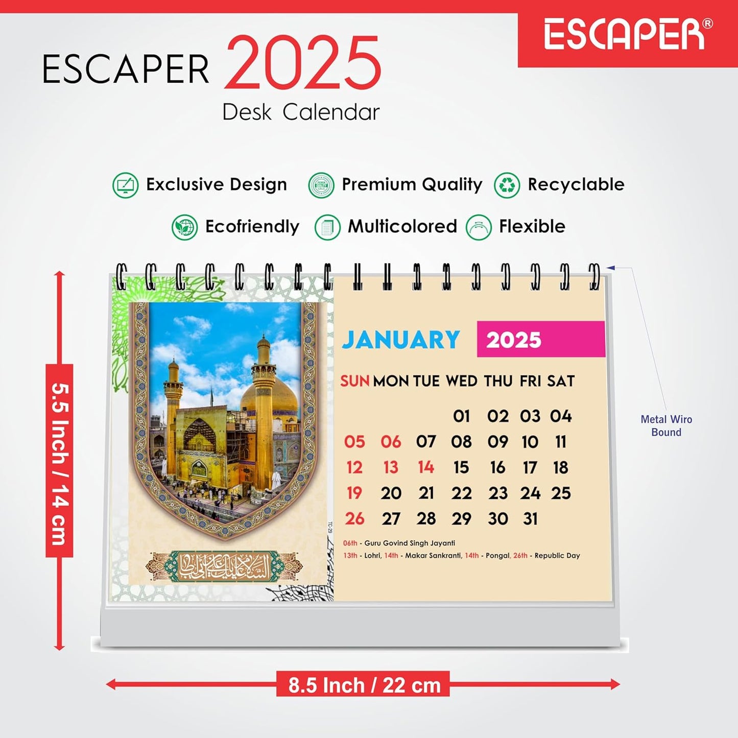 ESCAPER Islamic Calendar 2025