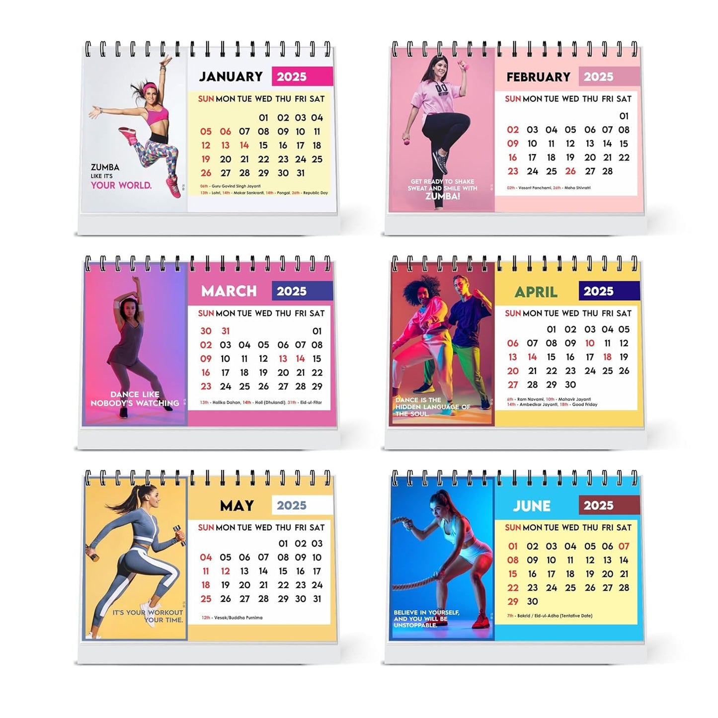 ESCAPER Fitness Calendar 2025