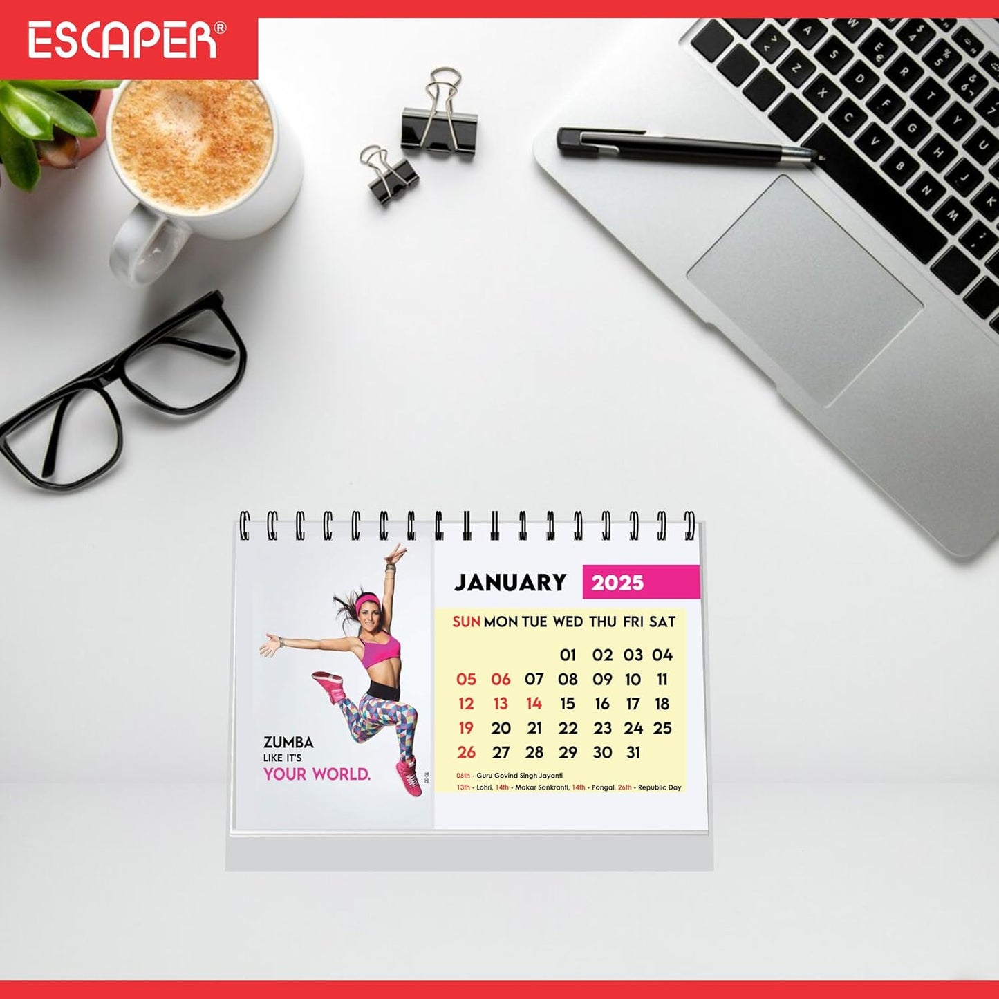 ESCAPER Fitness Calendar 2025