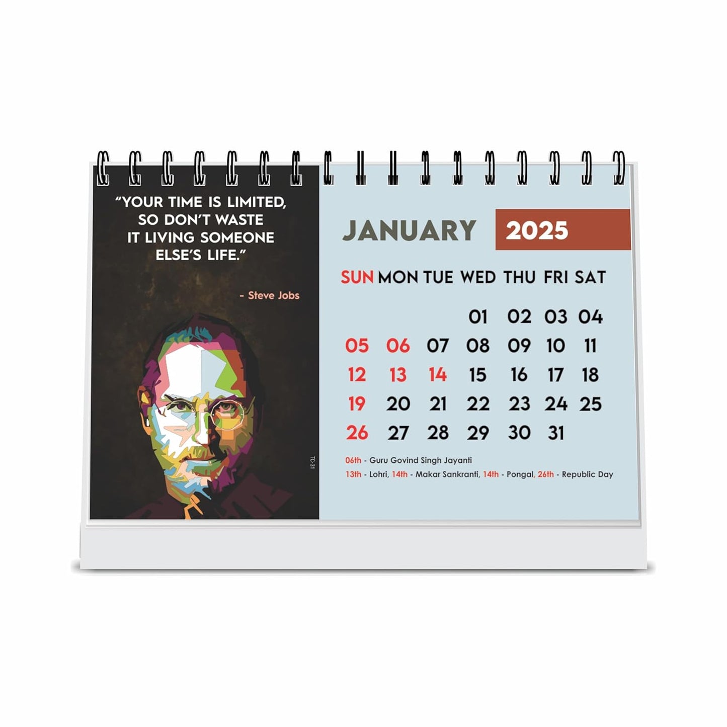 ESCAPER Inspirational Desk Calendar 2025