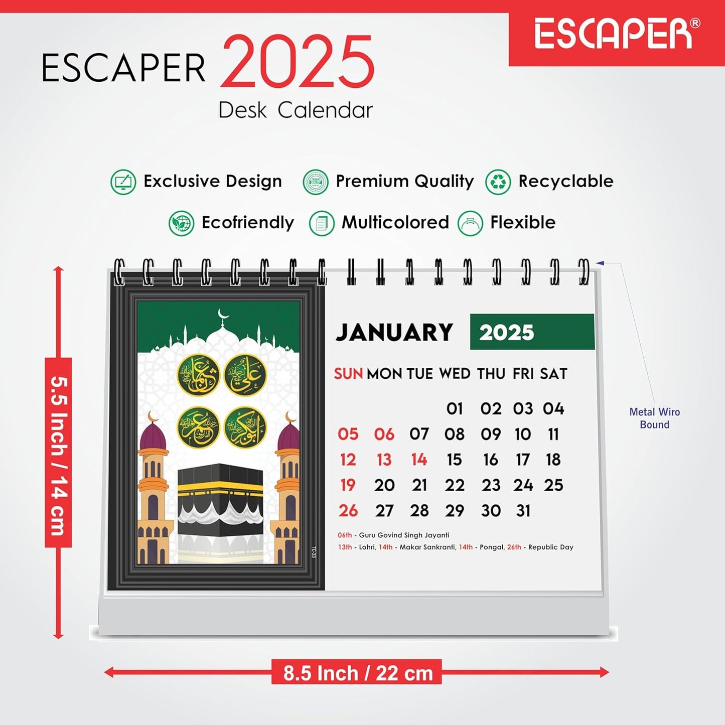 ESCAPER Islamic Calendar 2025