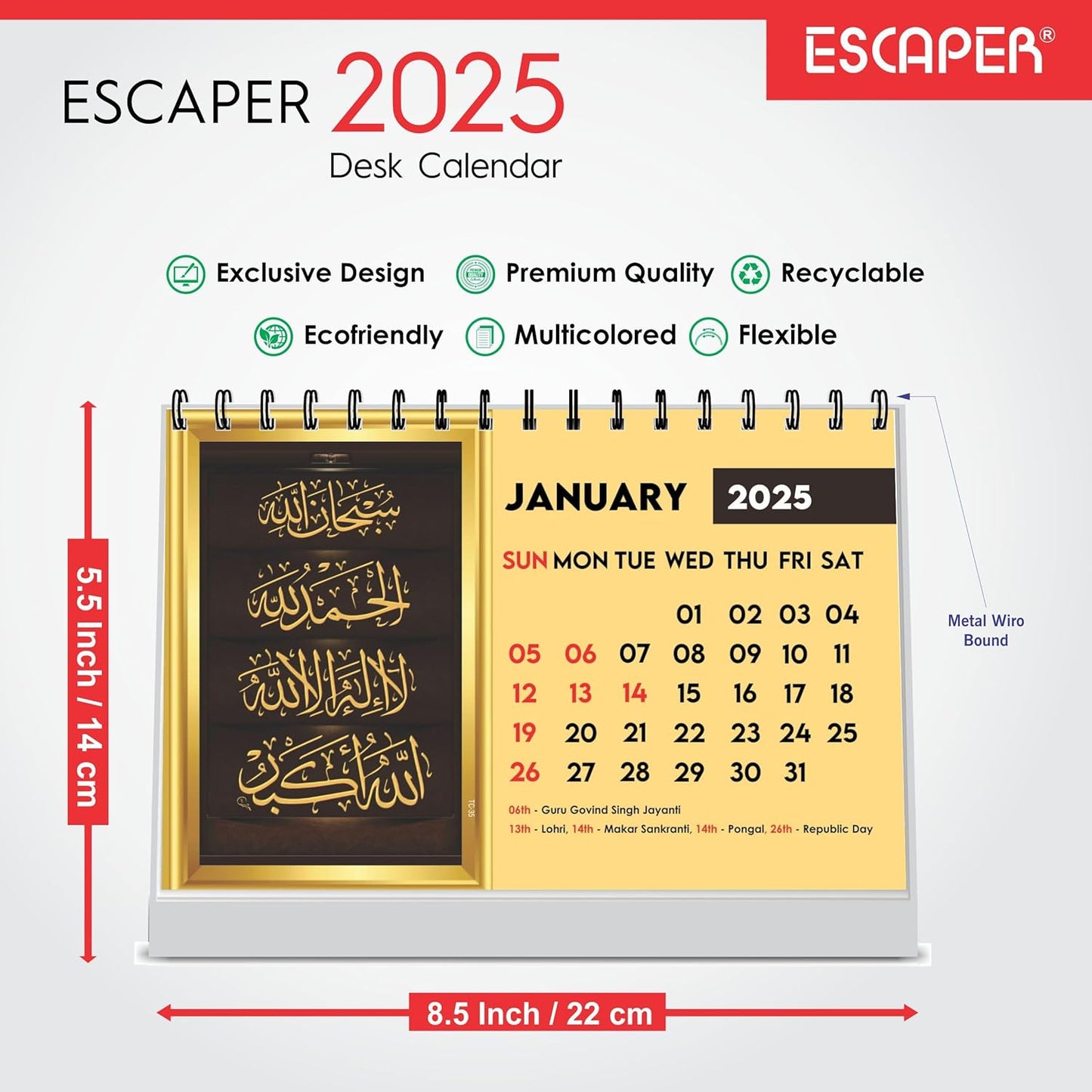 ESCAPER Islamic Calendar 2025