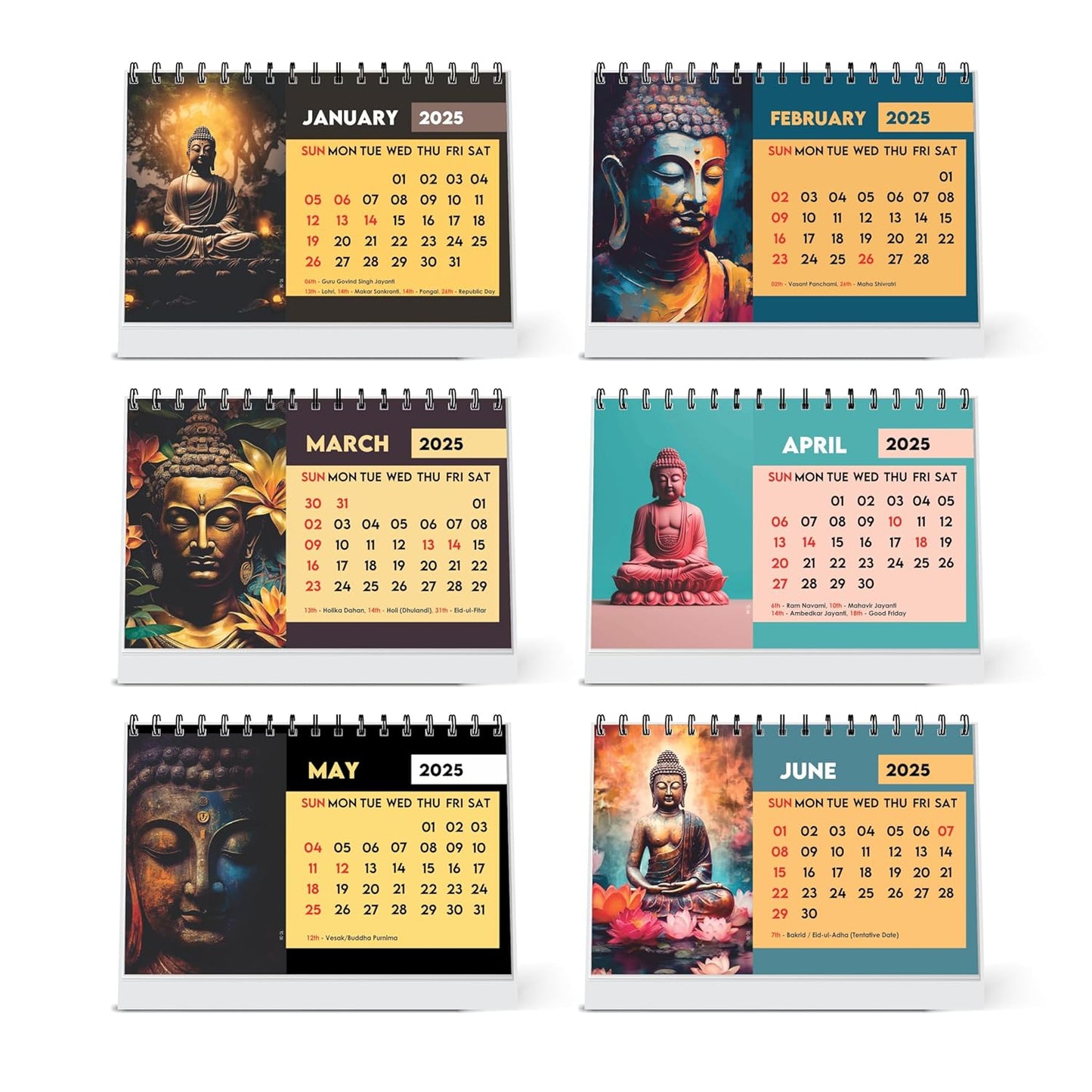 ESCAPER Lord Buddha Calendar 2025