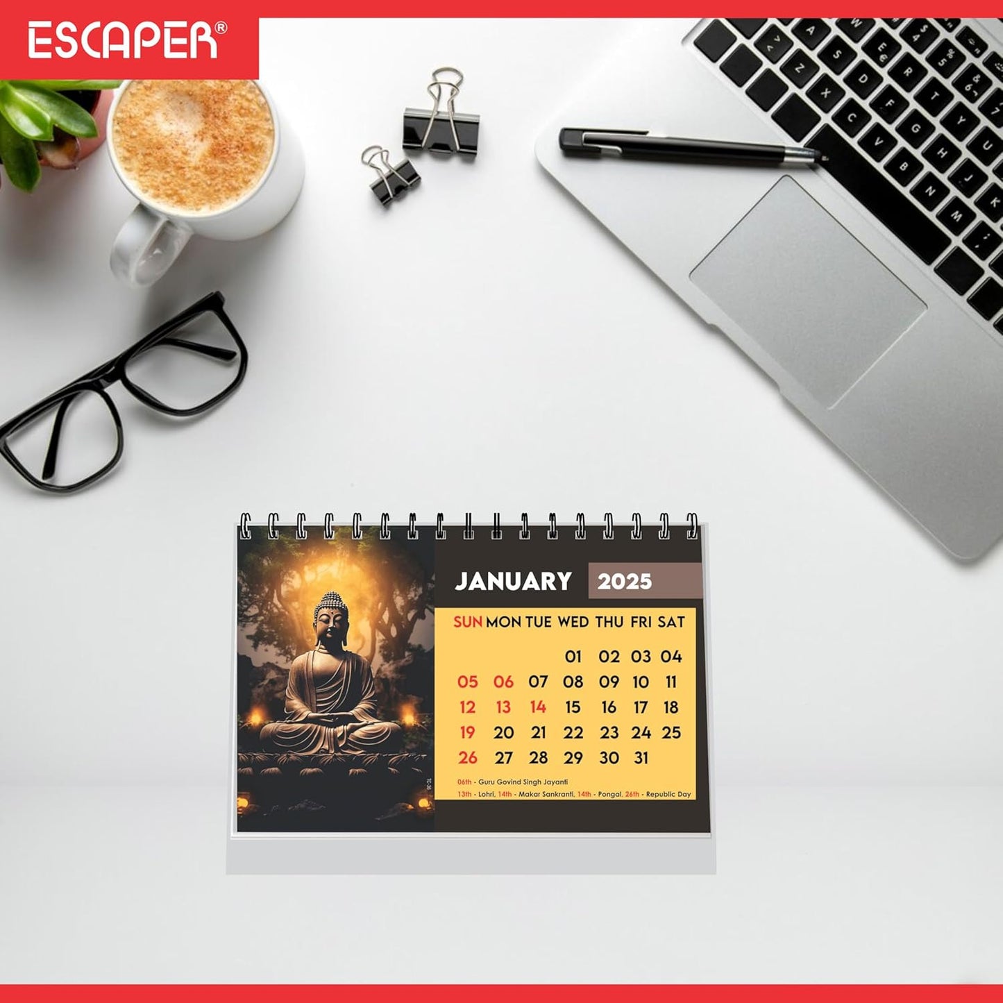 ESCAPER Lord Buddha Calendar 2025