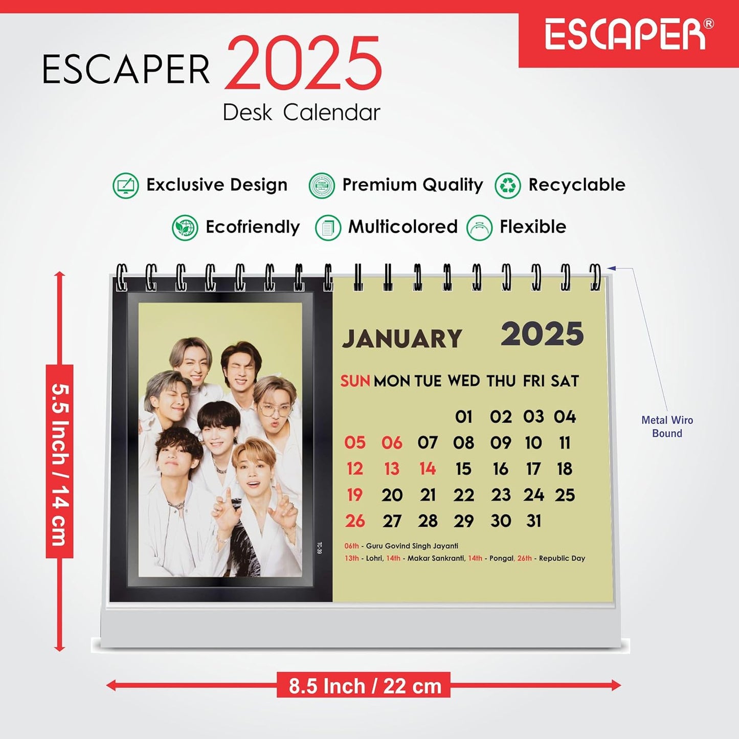 ESCAPER BTS Calendar 2025