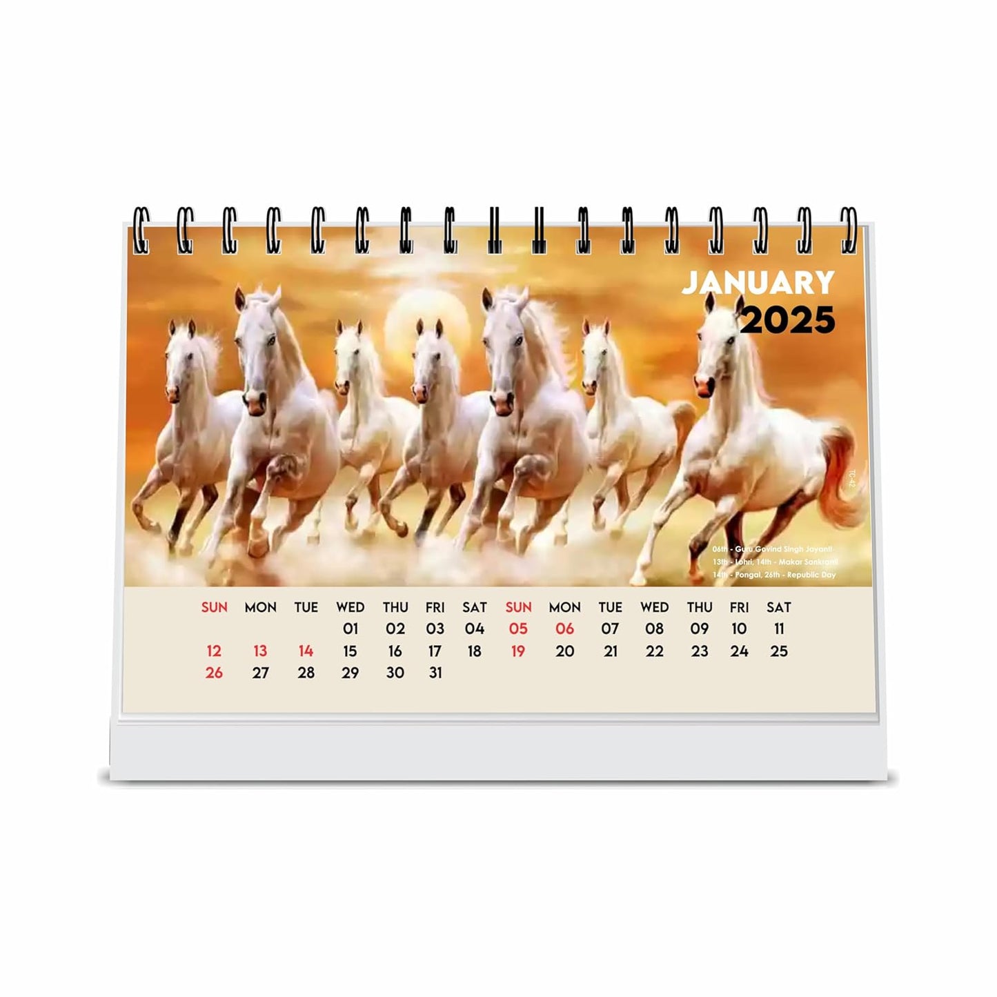 ESCAPER Seven Horses Calendar 2025