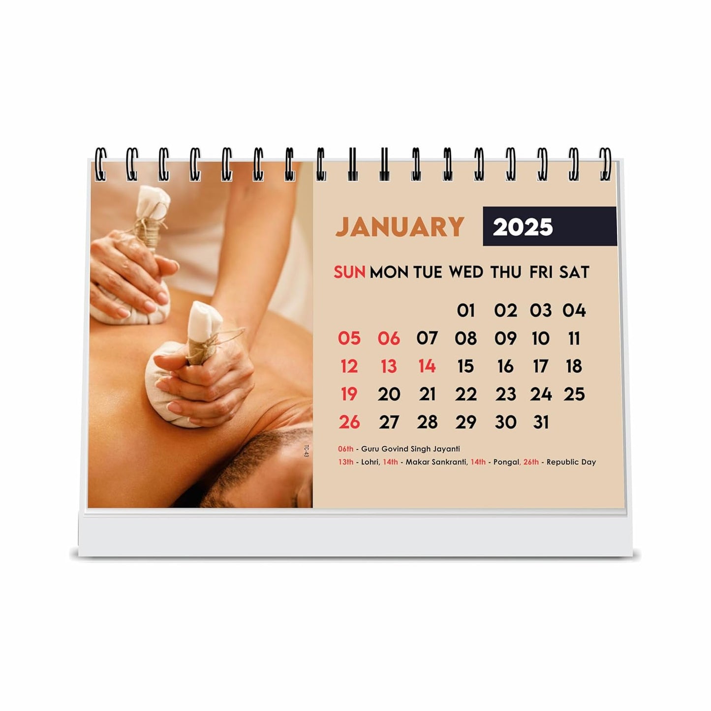 ESCAPER Body Spa Calendar 2025