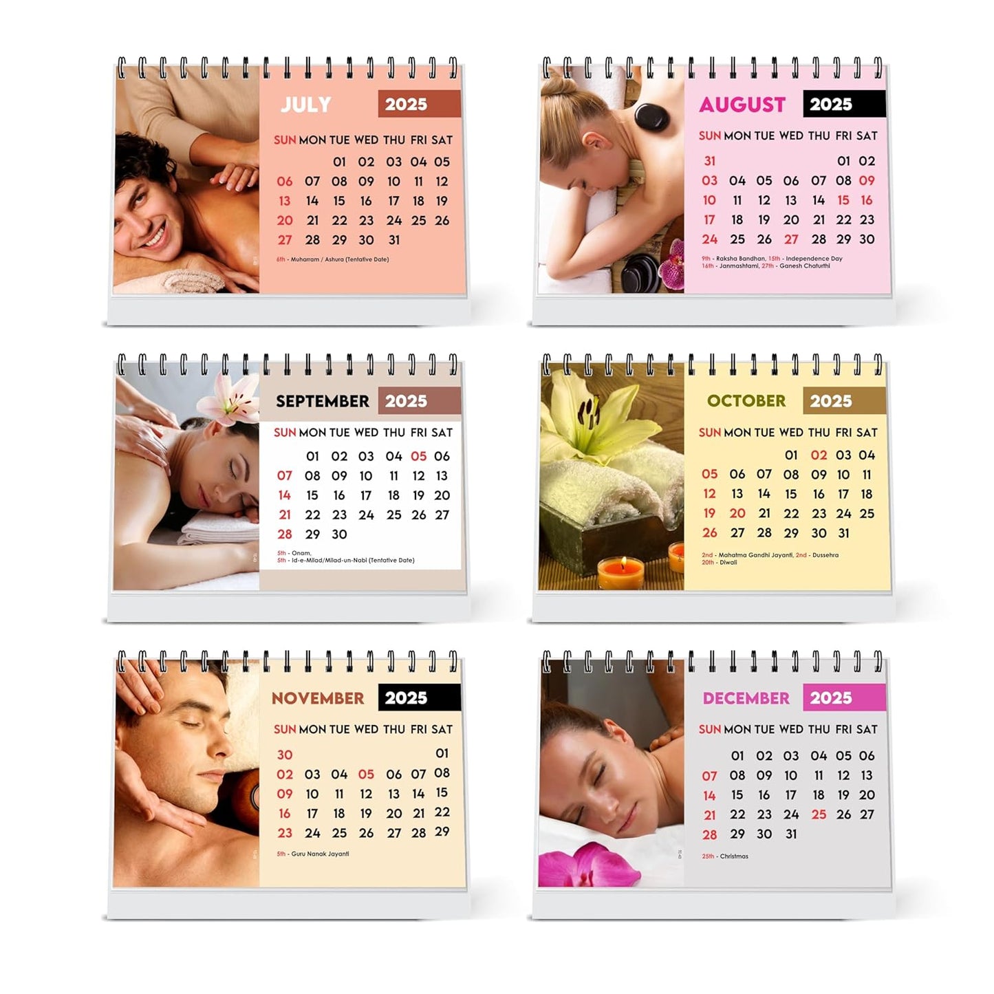 ESCAPER Body Spa Calendar 2025