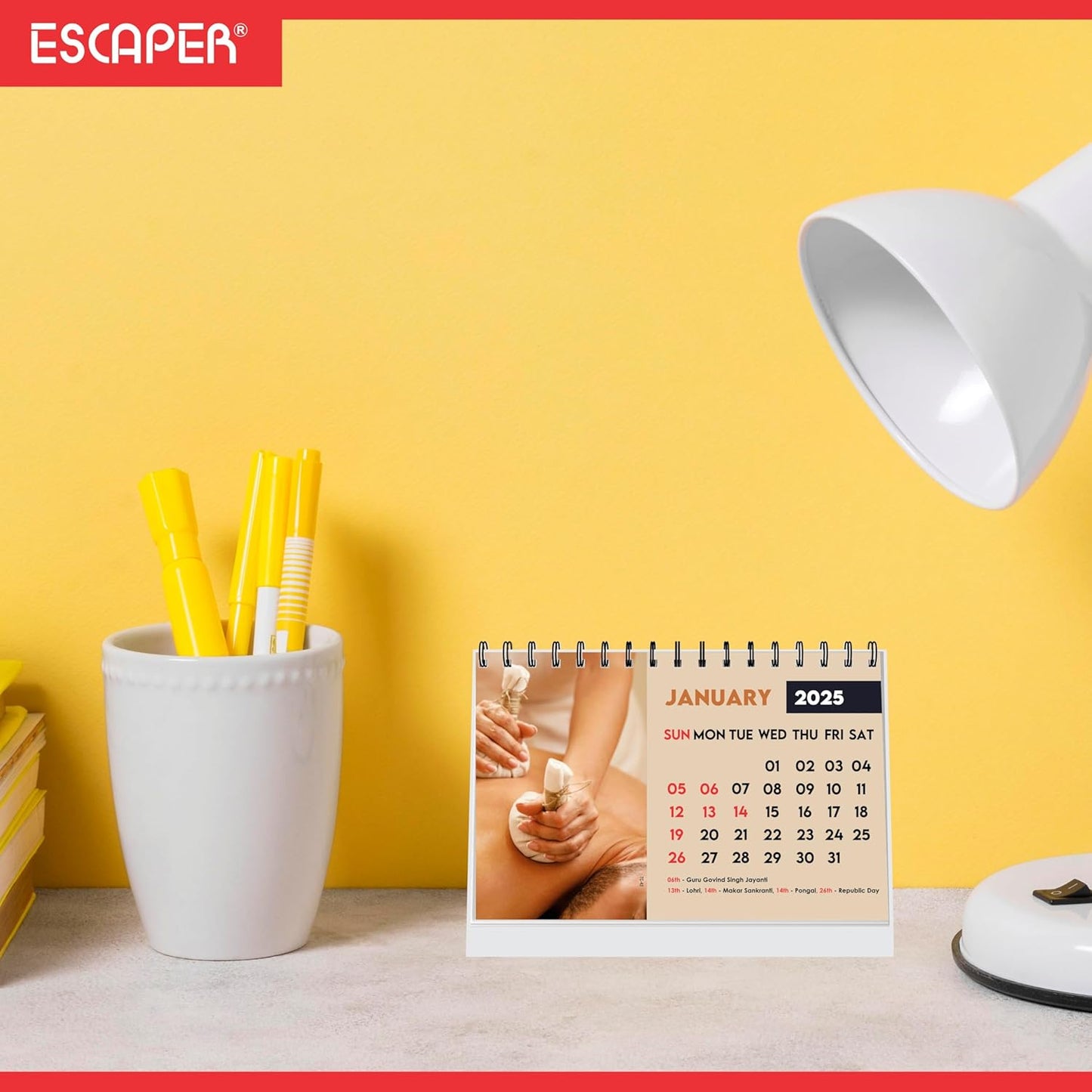 ESCAPER Body Spa Calendar 2025