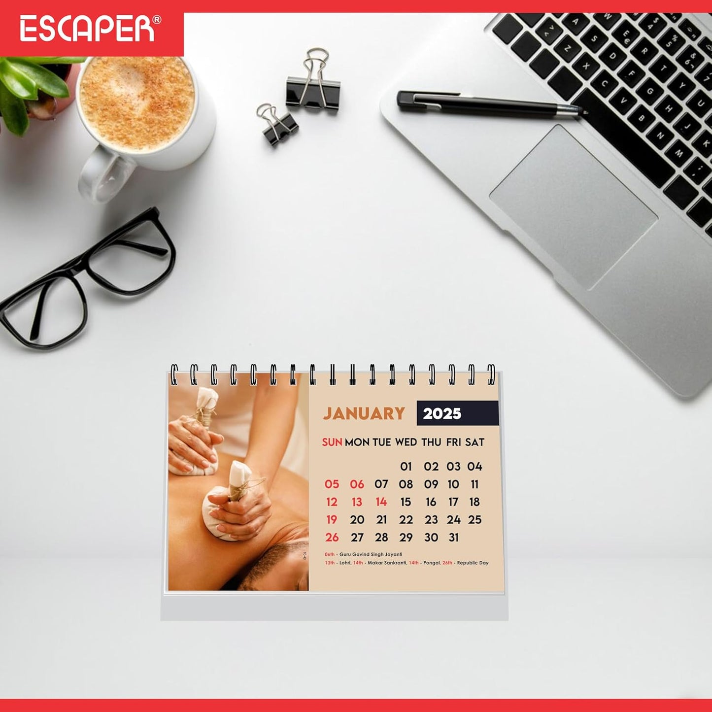 ESCAPER Body Spa Calendar 2025