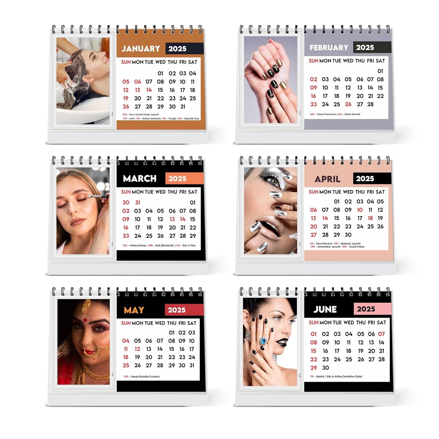 ESCAPER Beauty Salon Calendar 2025