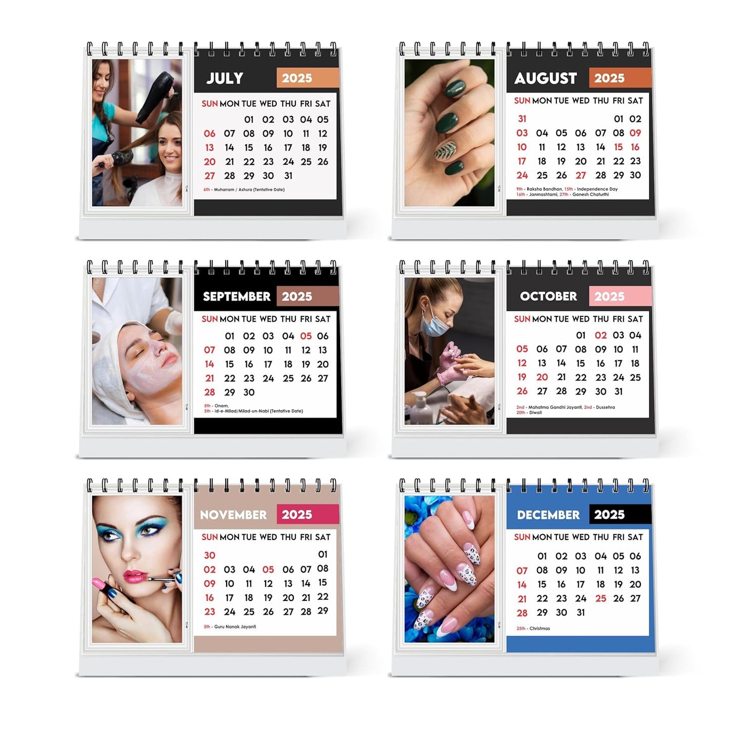 ESCAPER Beauty Salon Calendar 2025