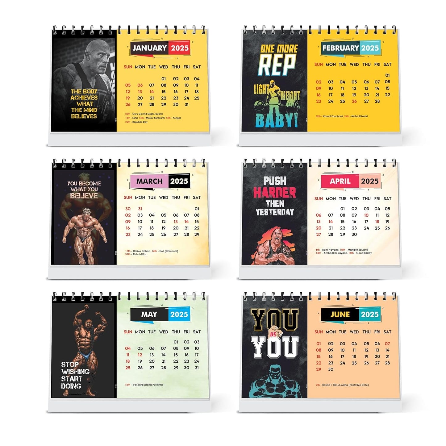 ESCAPER Fitness Calendar 2025