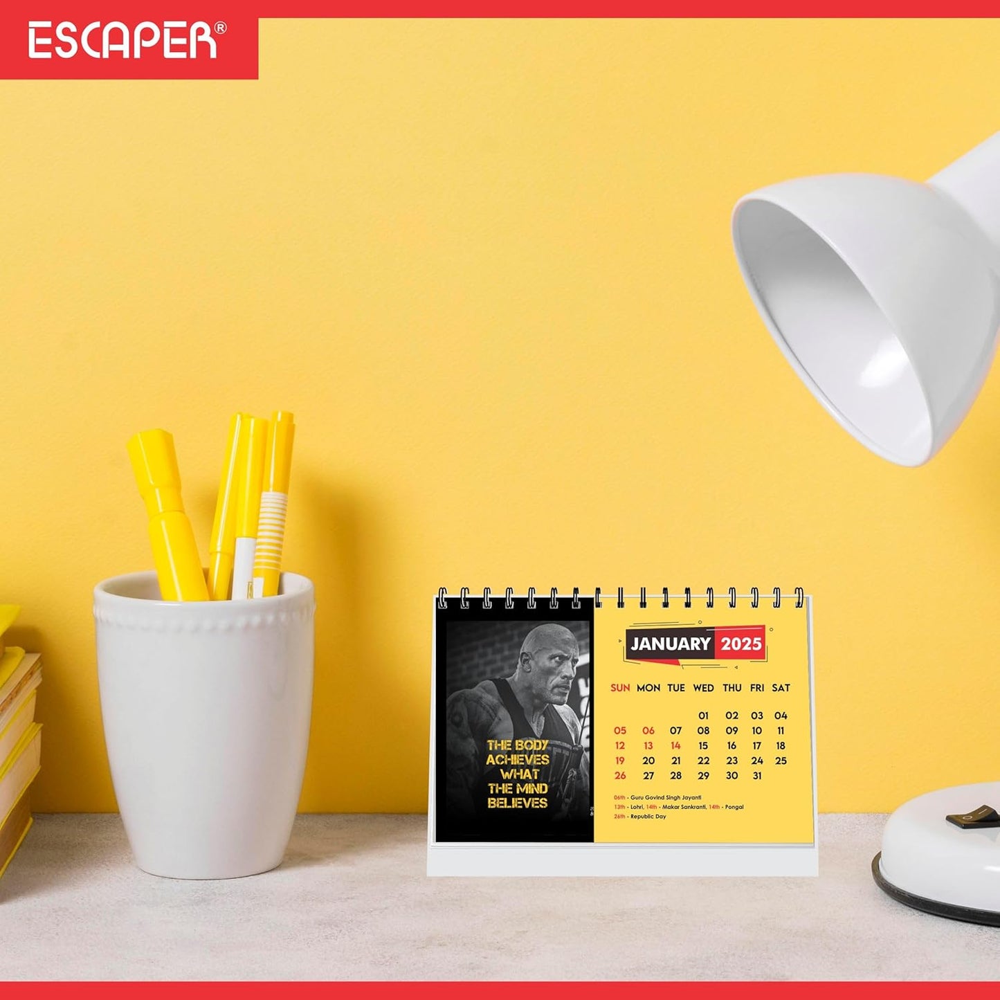 ESCAPER Fitness Calendar 2025