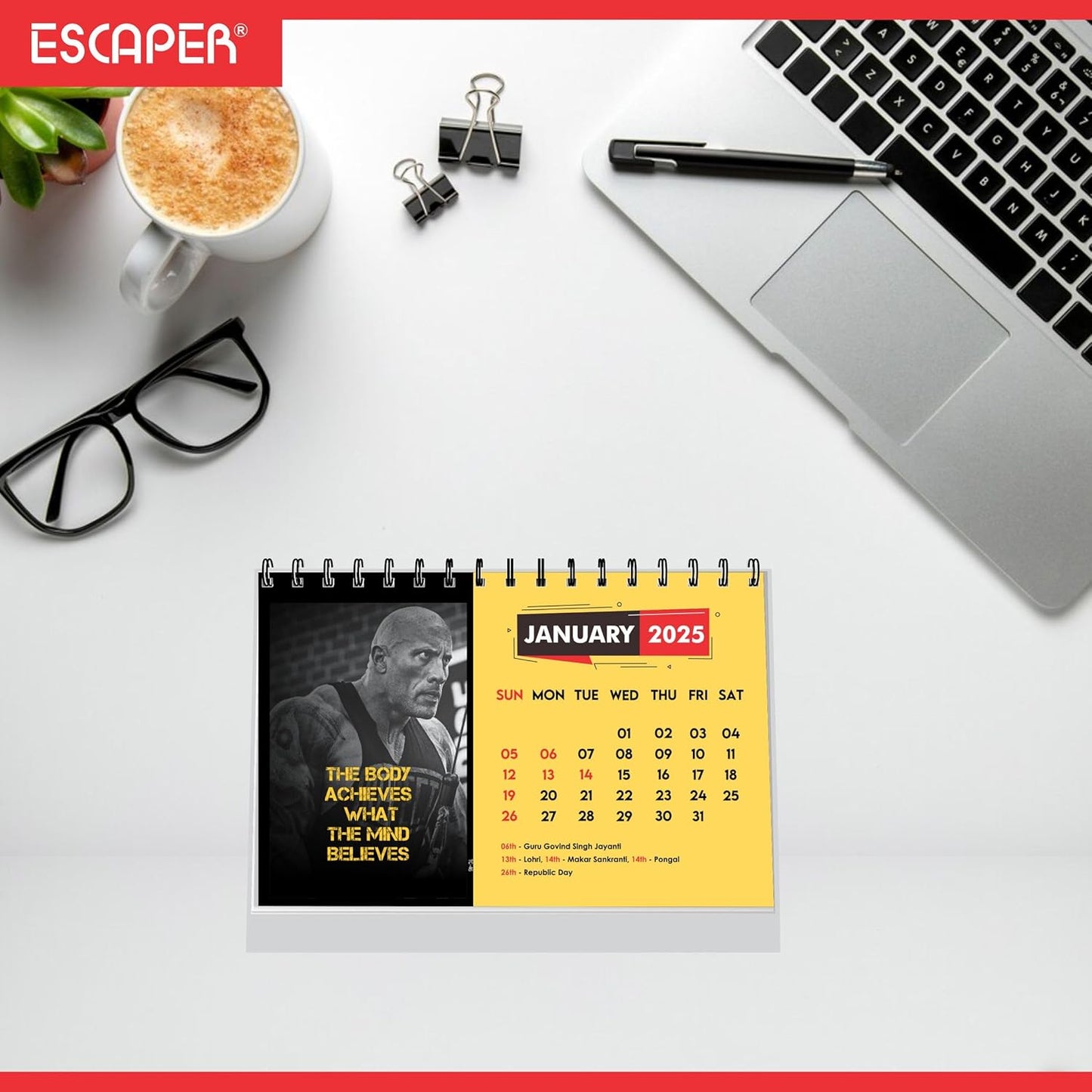 ESCAPER Fitness Calendar 2025