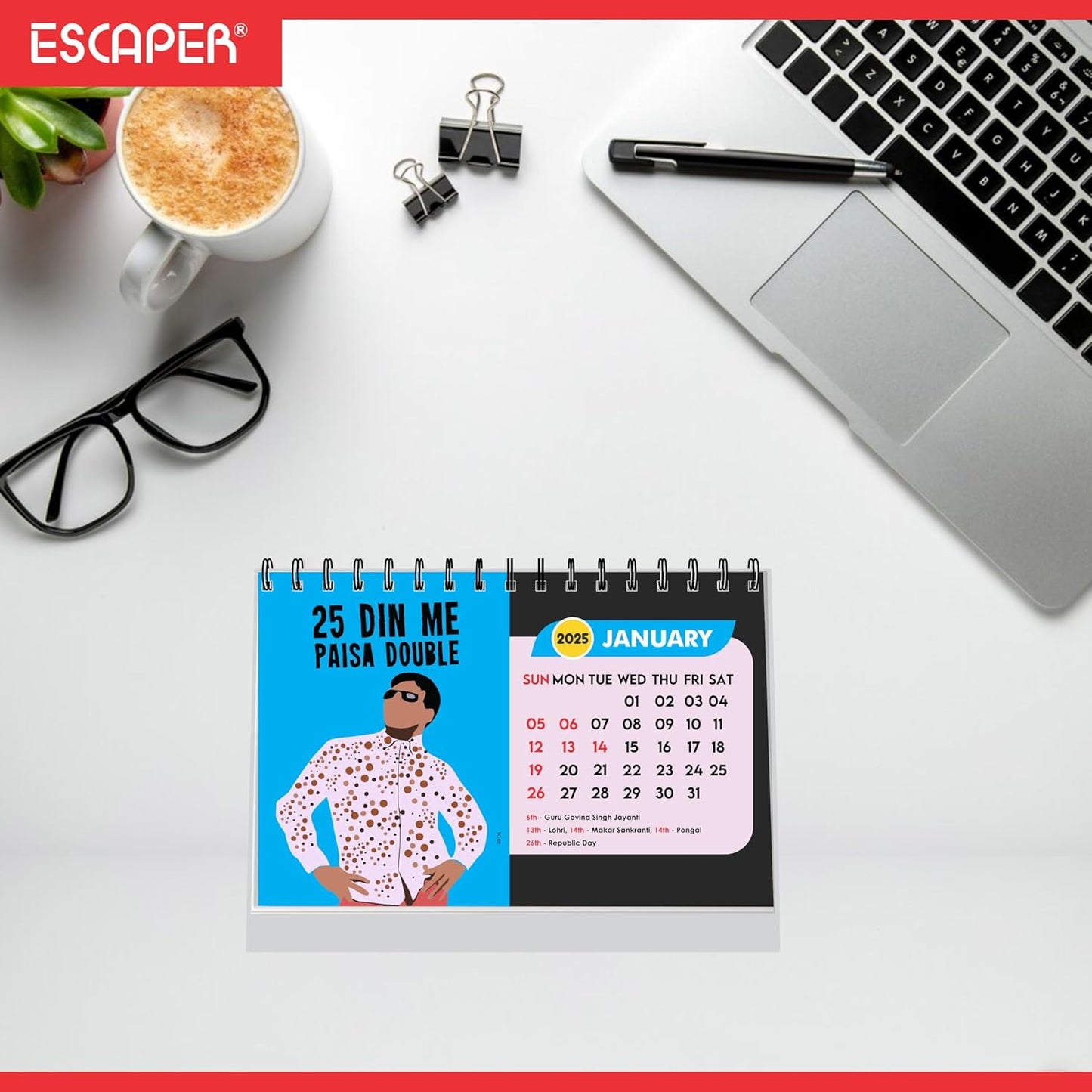 ESCAPER Famous Bollywood Dialogues Calendar 2025