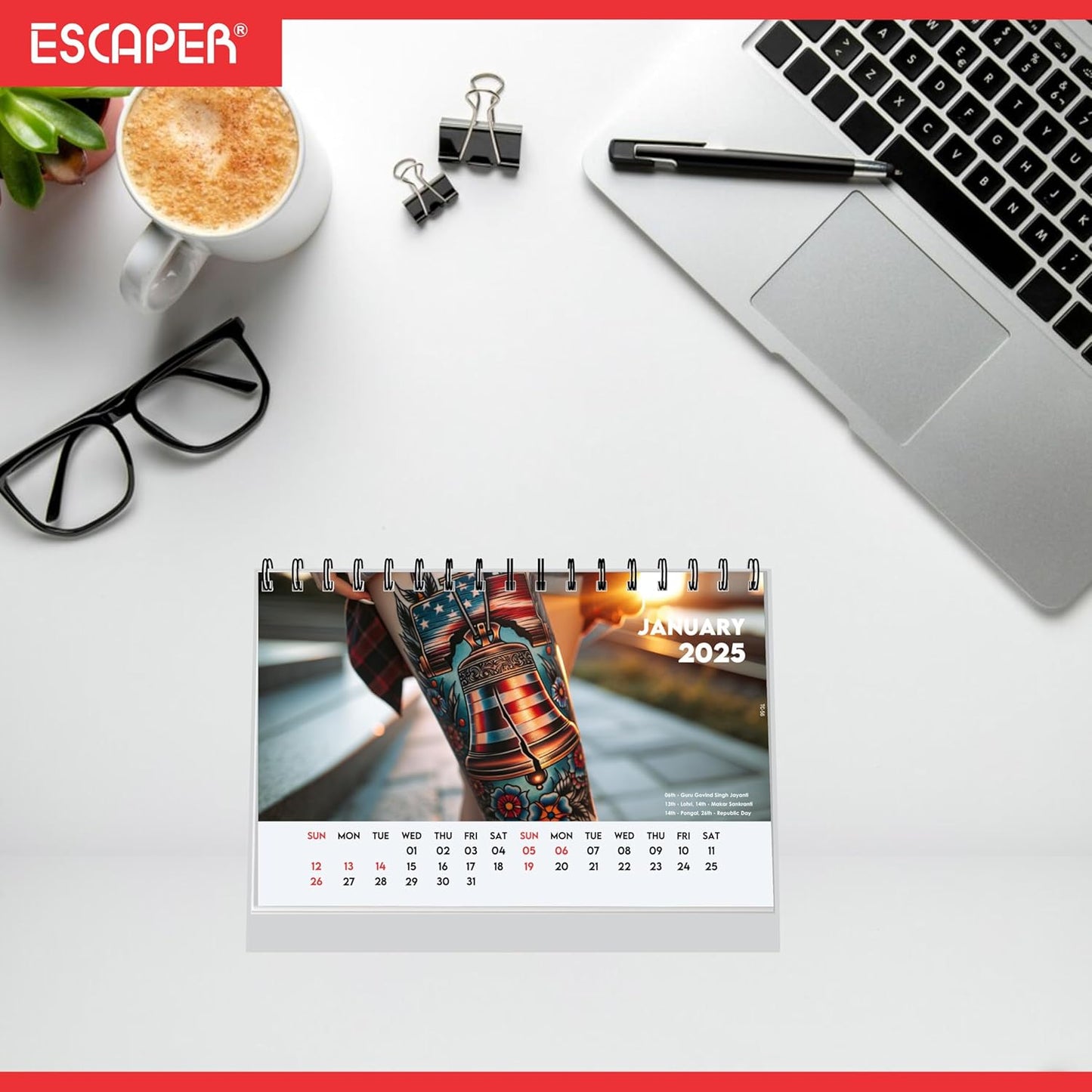 ESCAPER Tattoo Studio Calendar 2025