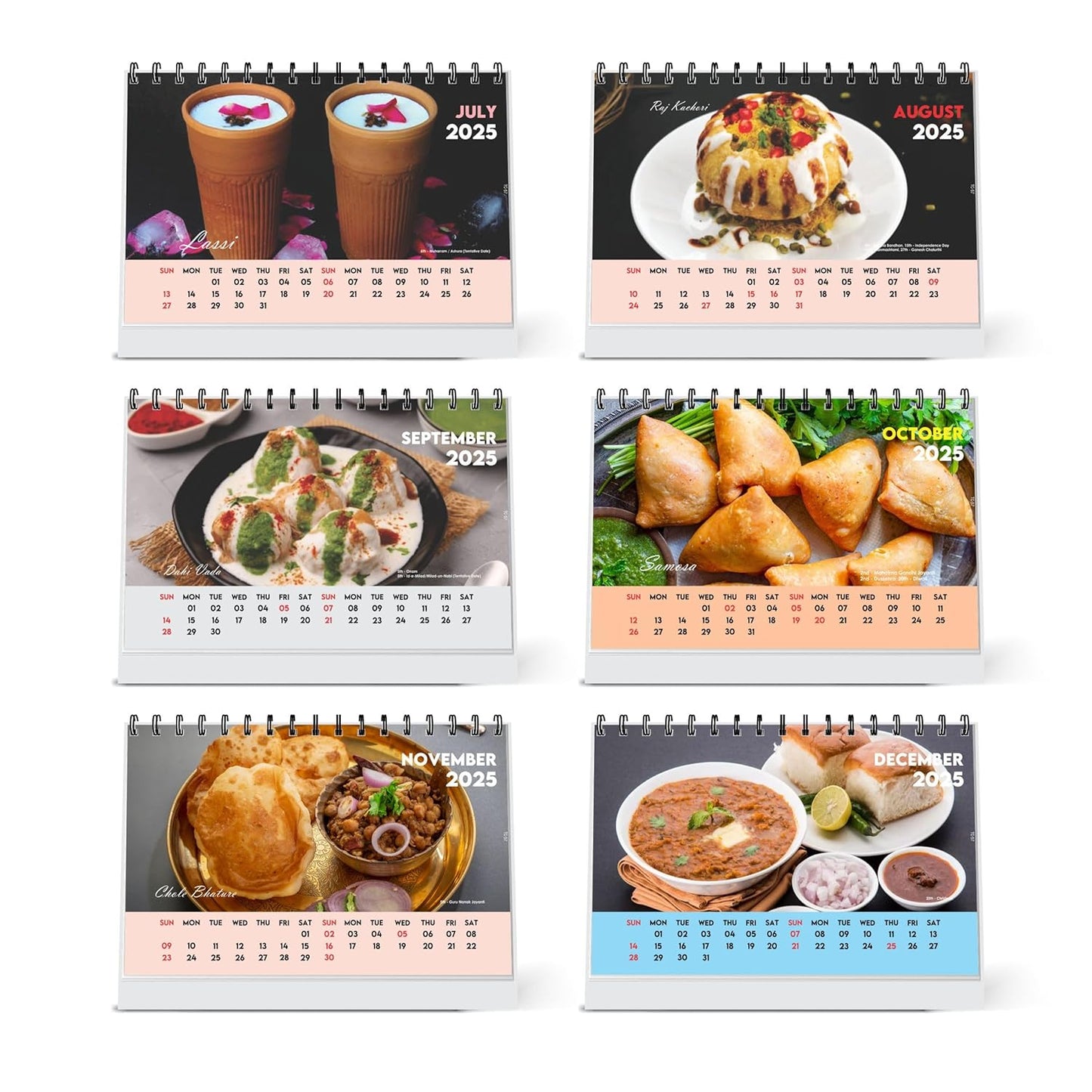 ESCAPER Traditional Curry Vegetables Calendar 2025