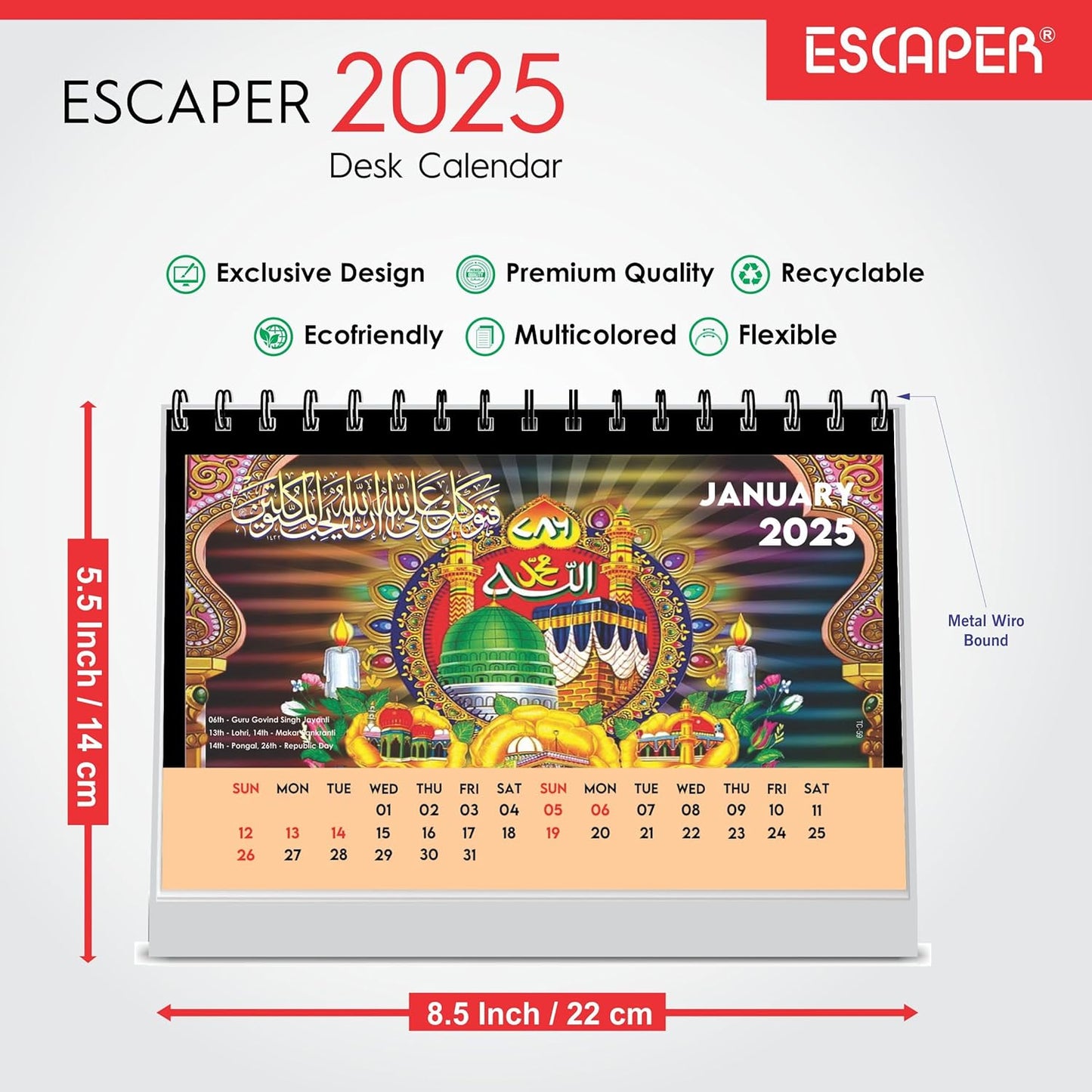 ESCAPER Islamic Calendar 2025