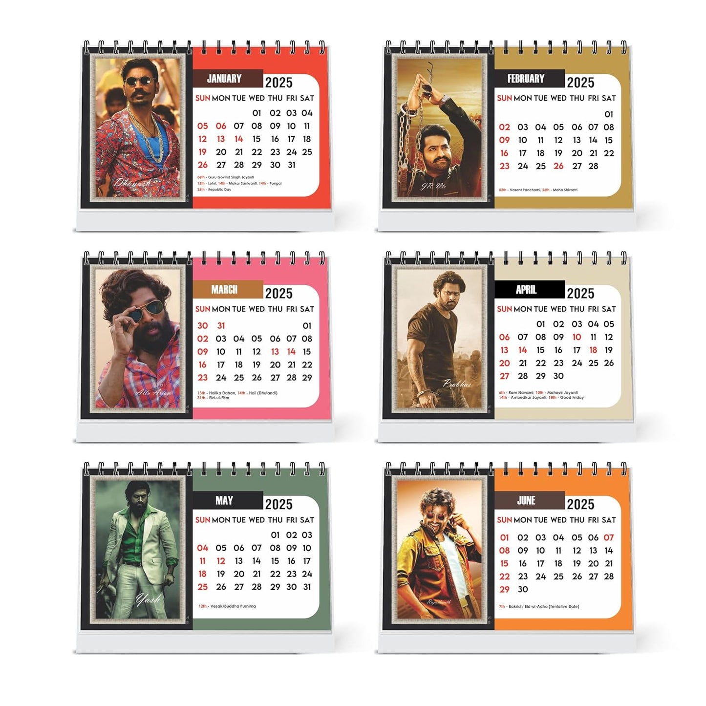 ESCAPER All Bollywood Actors Calendar 2025