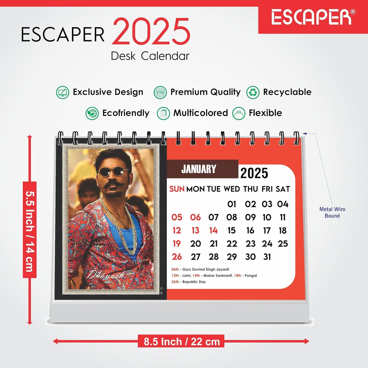 ESCAPER All Bollywood Actors Calendar 2025